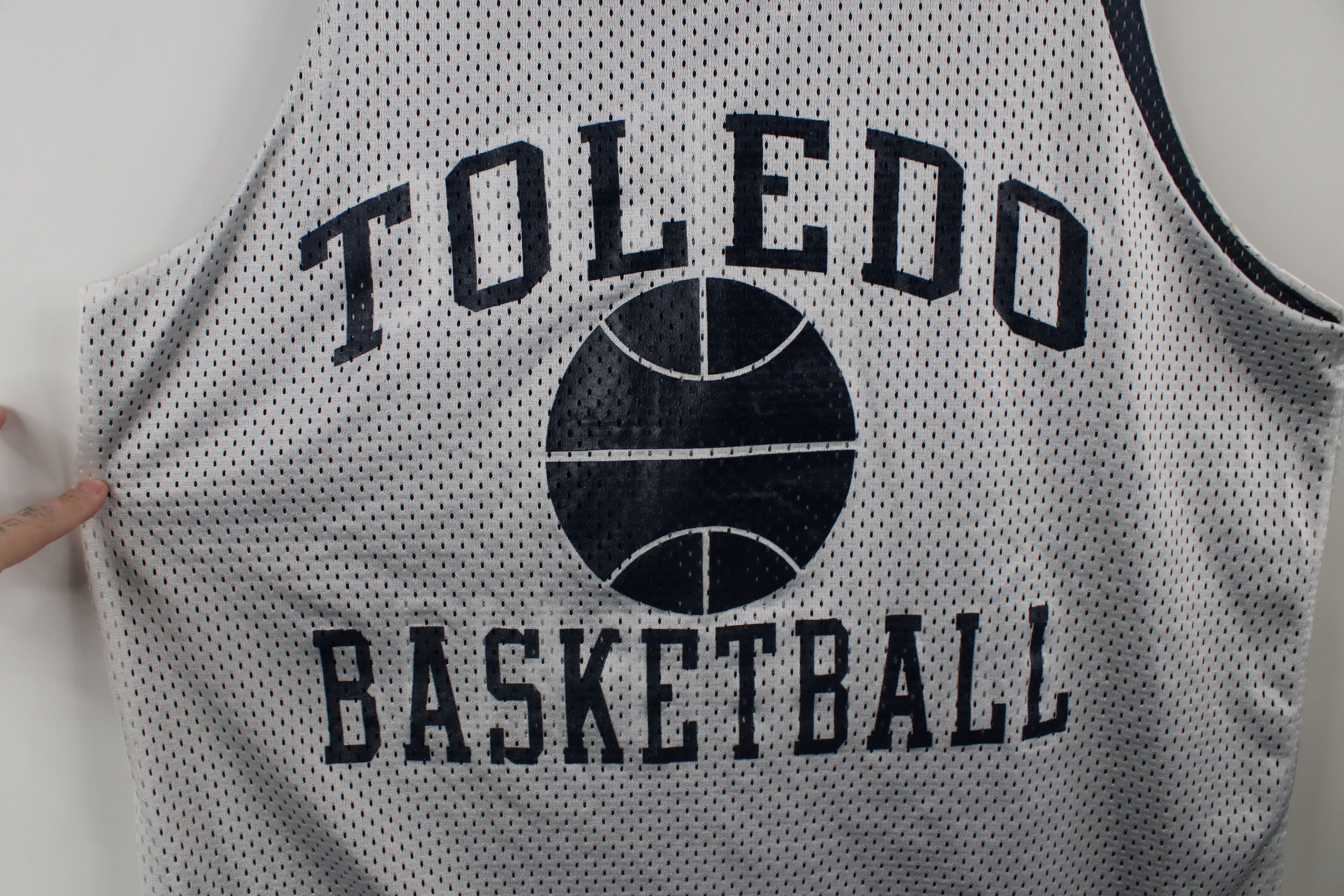 Vintage Vintage 90s Reversible University Toledo Basketball Jersey Size US L / EU 52-54 / 3 - 12 Thumbnail