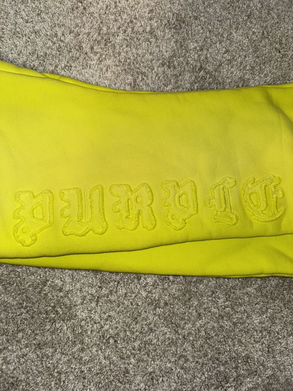 Purple PURPLE BRAND Fleece Flare Leg Pants Yellow/green Sz S New Size US 30 / EU 46 - 3 Thumbnail
