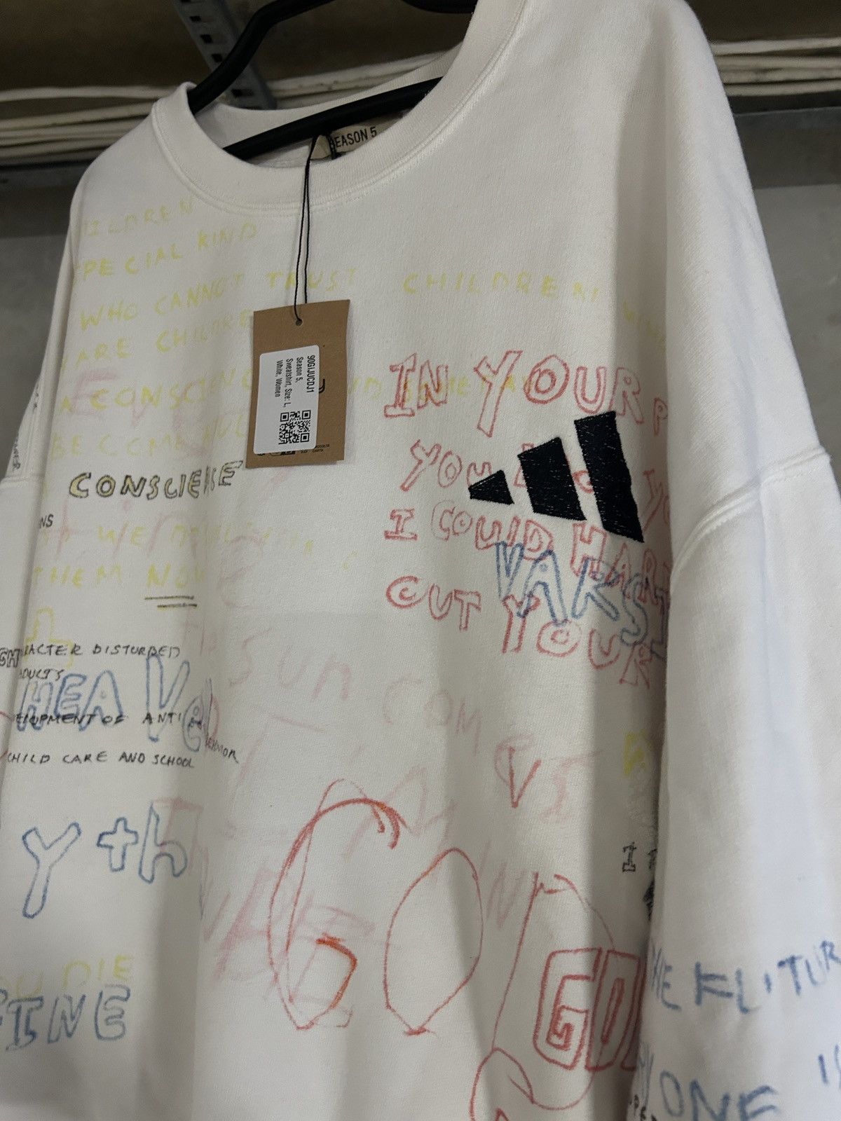 Yeezy Yeezy S5 scribble sweatshirt x Adidas x Henry A. levy Size US L / EU 52-54 / 3 - 6 Thumbnail