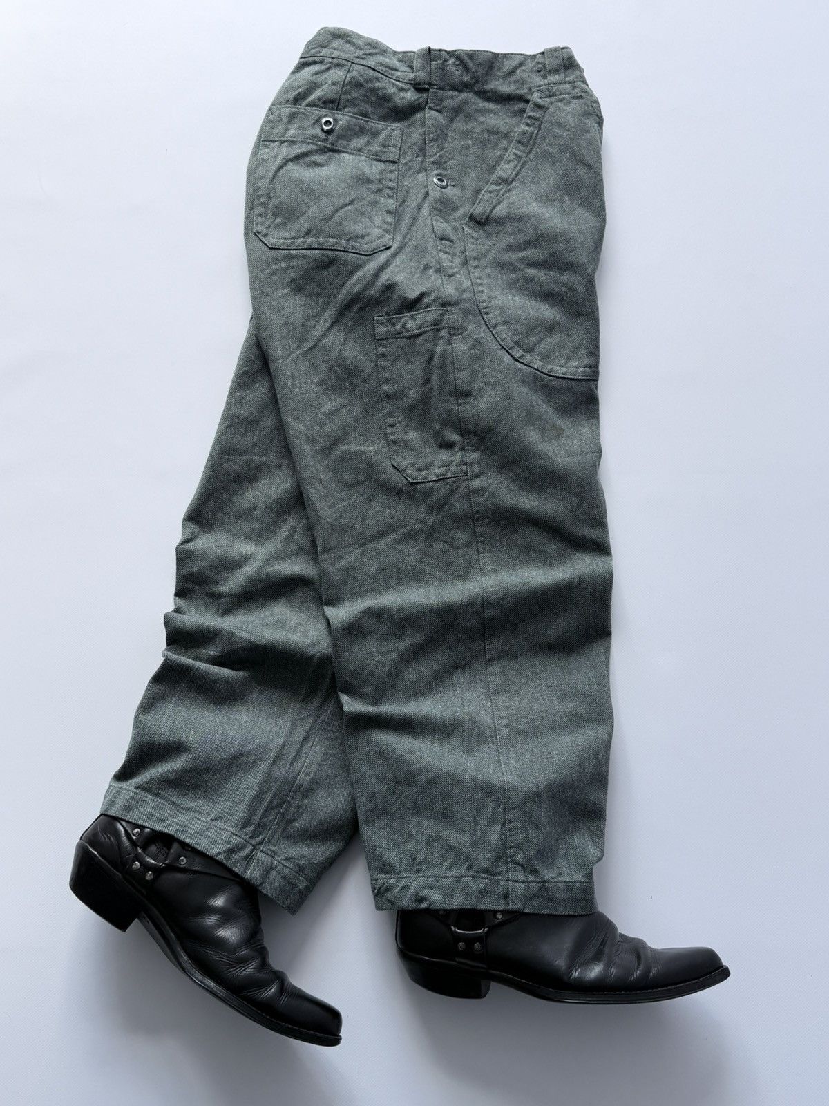 Le Laboureur Vintage 60s Swiss Work Denim Pants Size US 34 / EU 50 - 1 Thumbnail