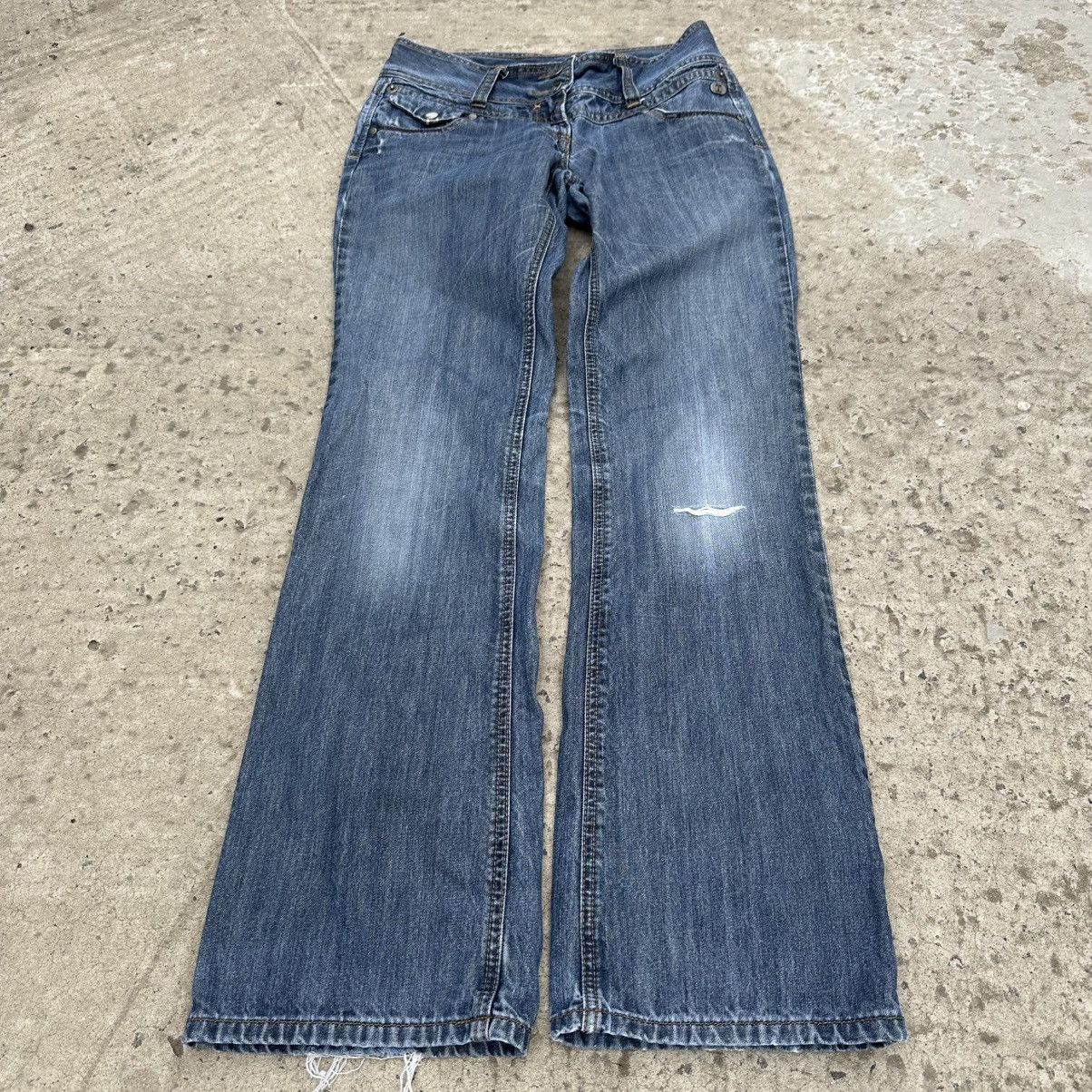 If Six Was Nine × Le Grande Bleu (L.G.B.) × Y/Project Vintage Japanese Style Timzone Flare Jeans W28xL34 Size 28" / US 6 / IT 42 - 1 Thumbnail