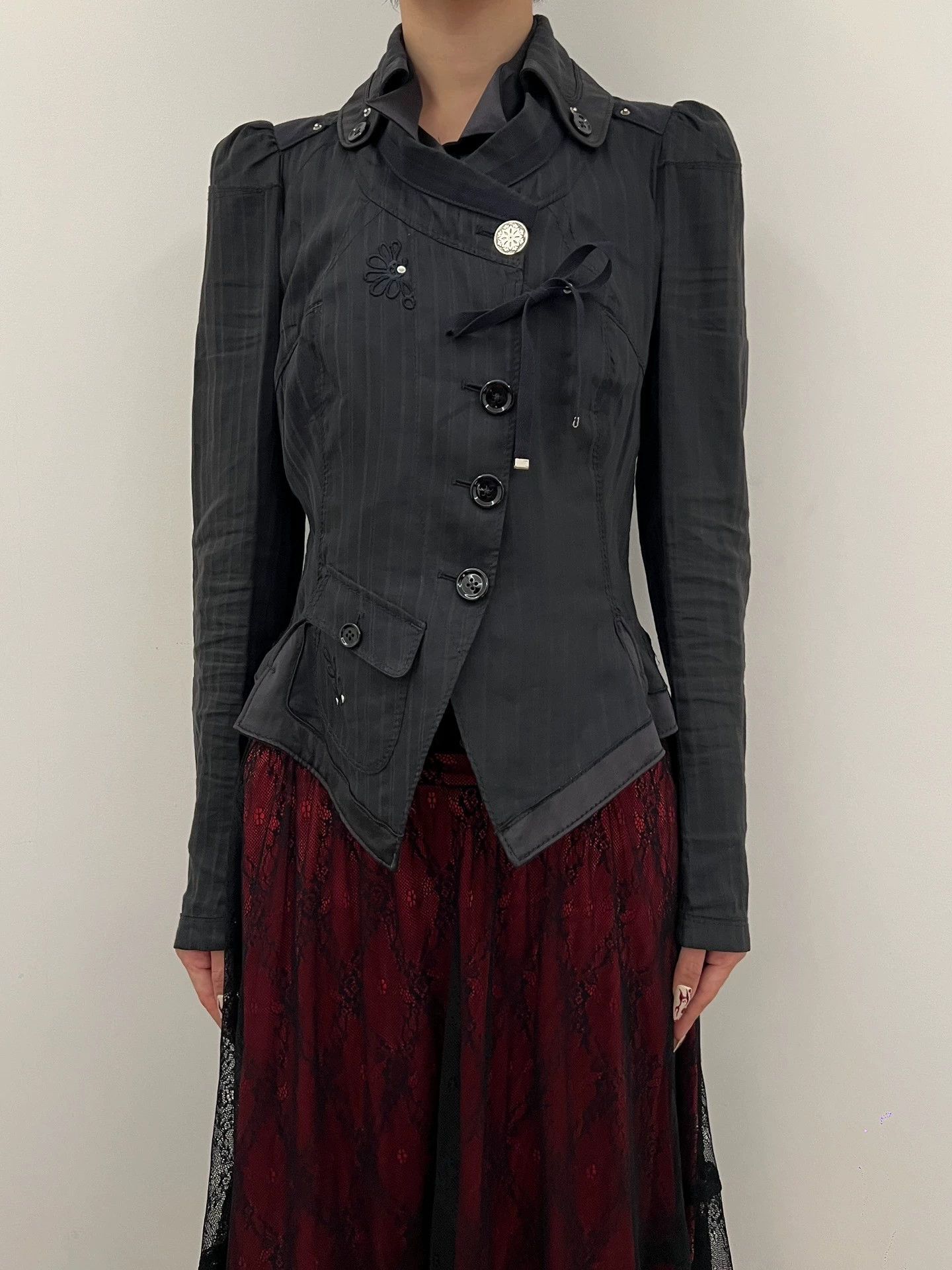 Other Vintage Italian Regal Embroidered Lapel Jacket 36 Size XS / US 0-2 / IT 36-38 - 6 Thumbnail