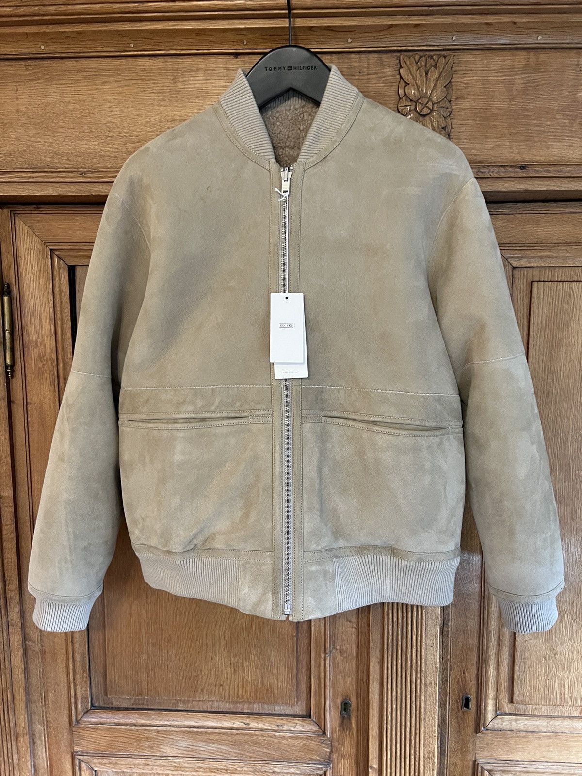 CLOSED Closed shearling lined suede bomber jacket with tags Size US L / EU 52-54 / 3 - 1 Thumbnail
