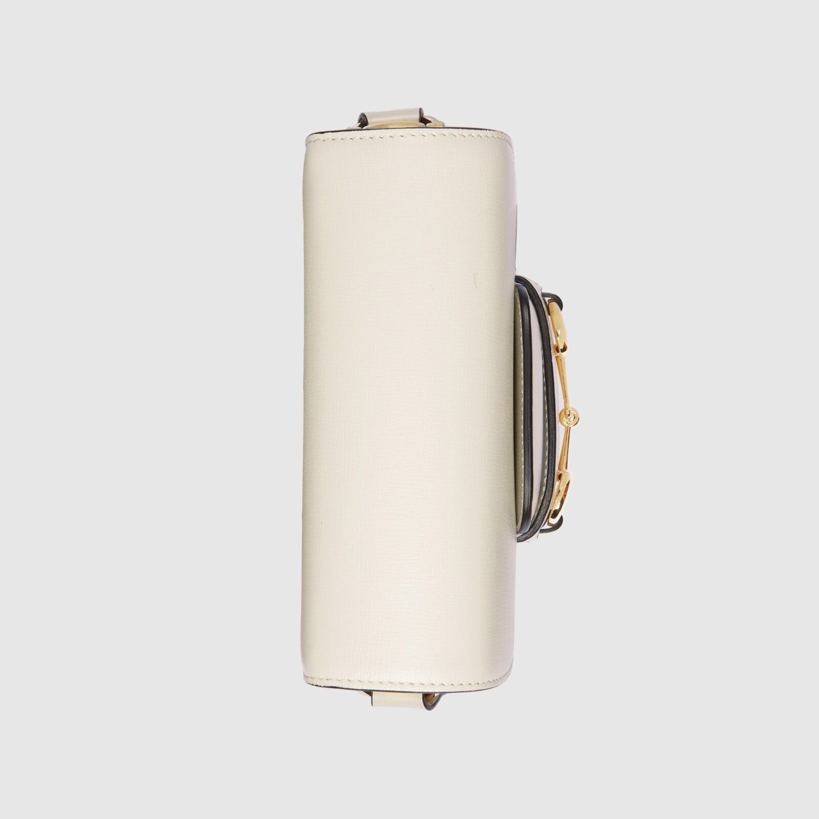 Gucci GUCCI Horsebit 1955 Mini White Leather Rounded Shoulder Bag Size ONE SIZE - 3 Thumbnail