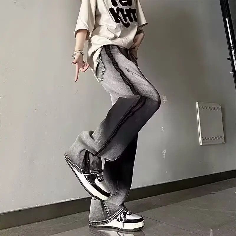 Japanese Brand × Jean Retro loose straight leg high street jeans Size US 32 / EU 48 - 3 Thumbnail
