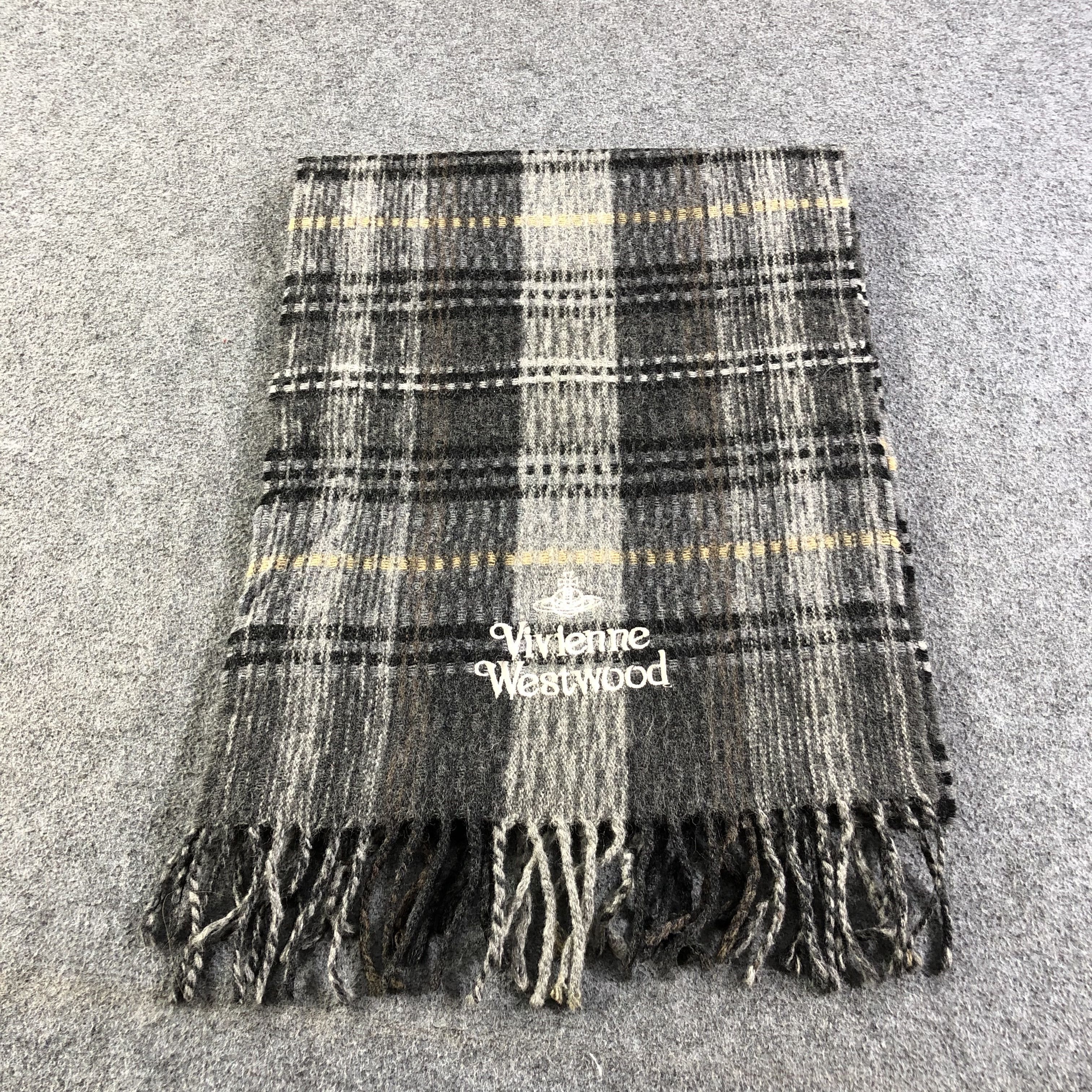 Vivienne Westwood Vivienne Westwood Striped Wool Scarf Muffler V1340 Size ONE SIZE - 2 Thumbnail