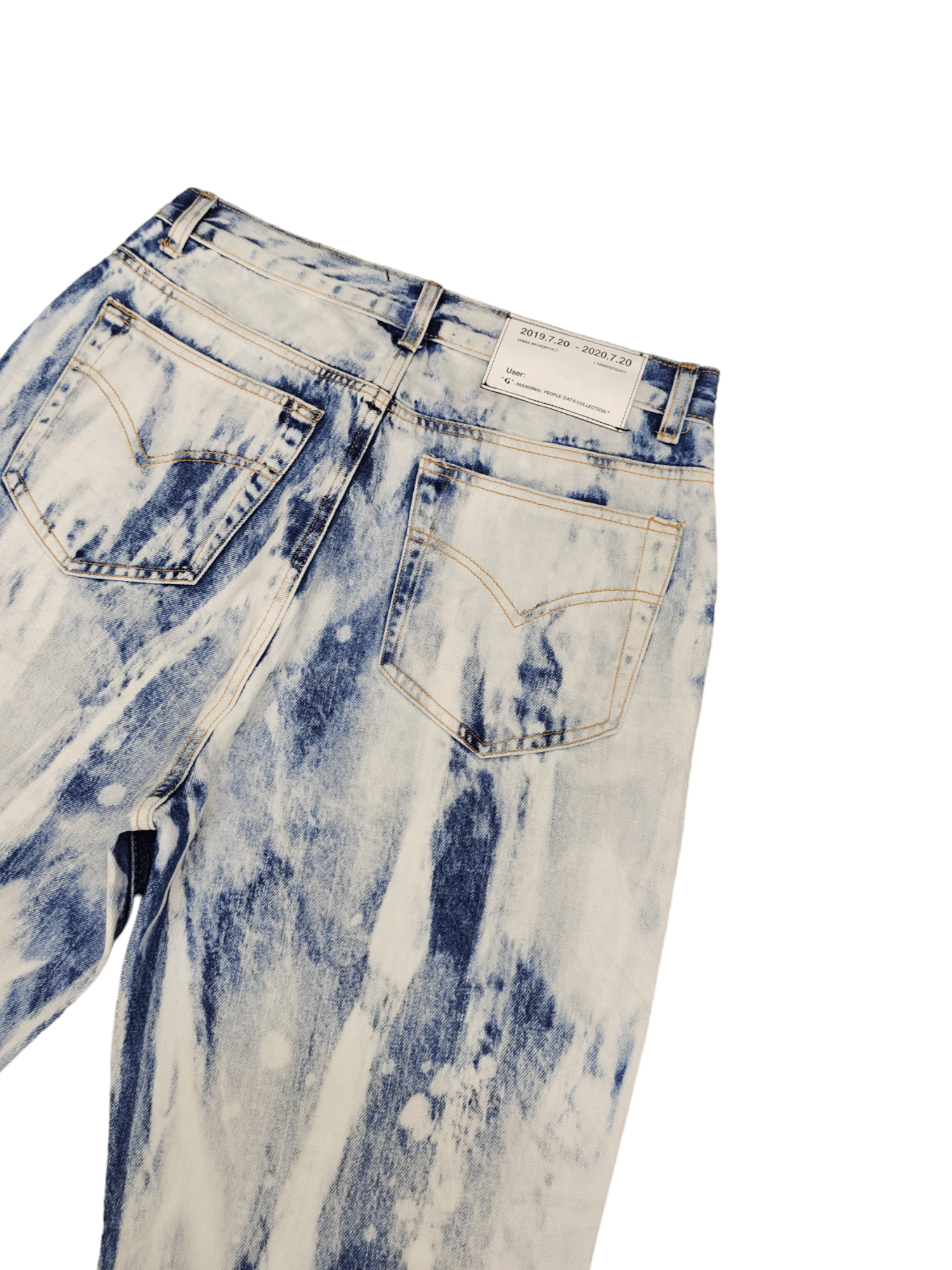 If Six Was Nine Flare Baggy Jean Terra Incognita Boot Cut Wide Leg Acid Wash Size US 29 - 16 Thumbnail