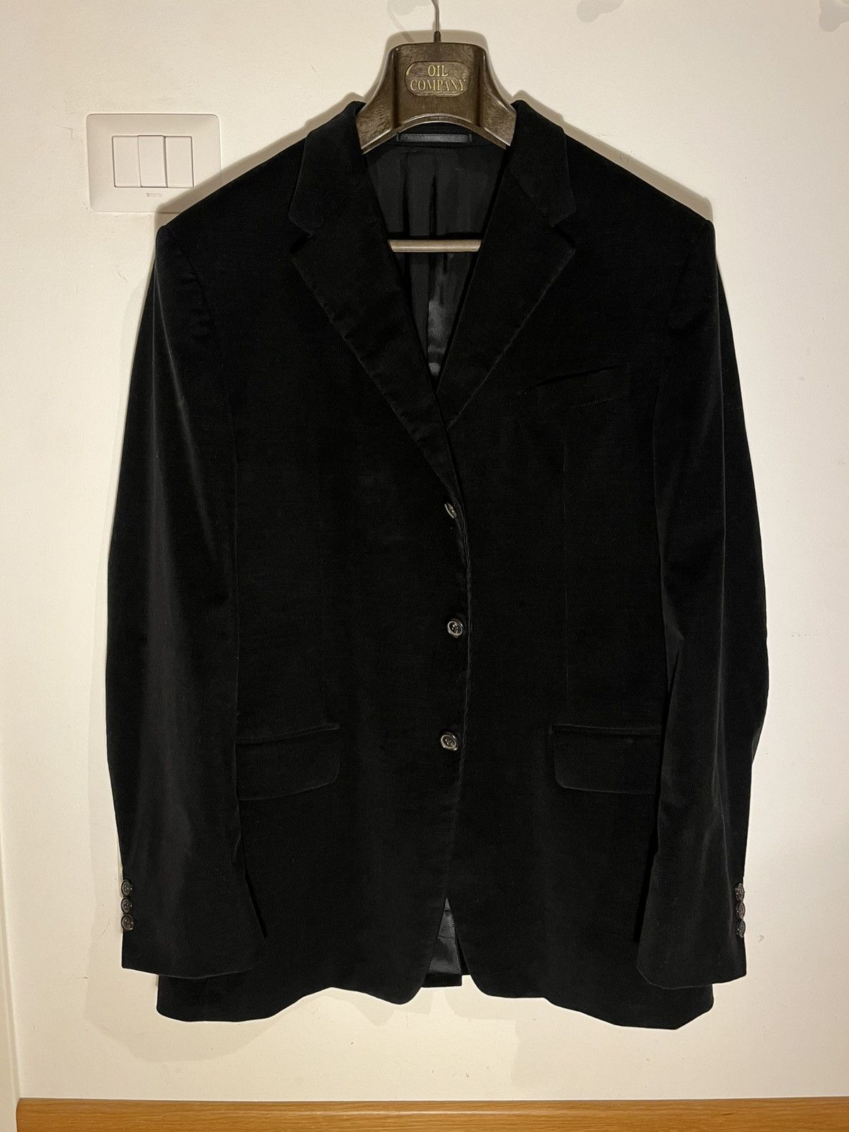 Prada 1990s Prada Black Corduroy 3-Button Blazer IT 50 Size 40L - 1 Thumbnail