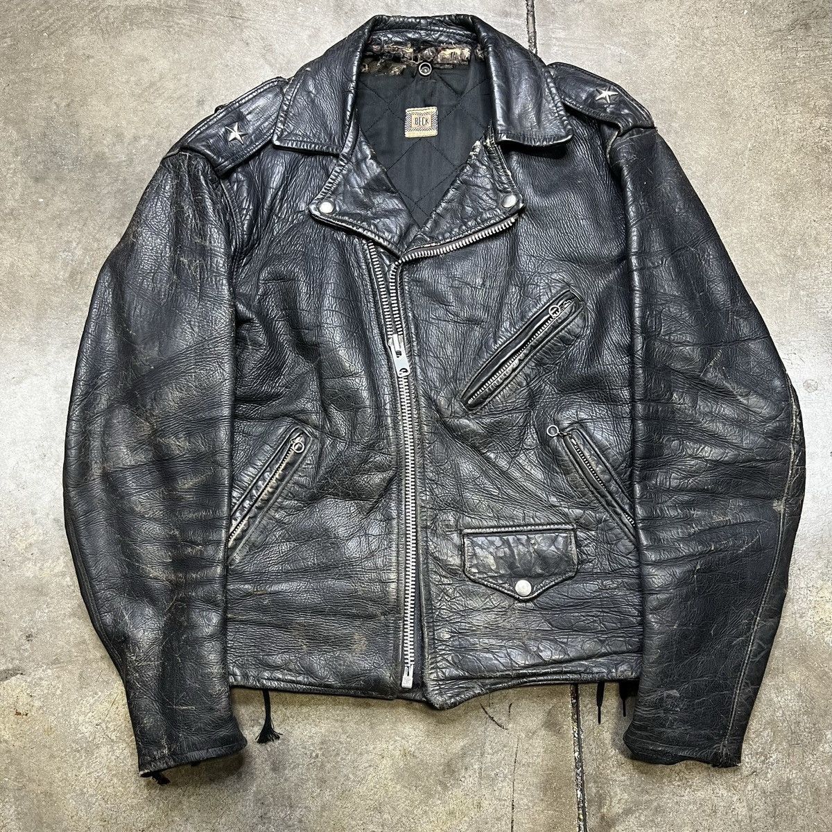 Vintage Vintage 60s Beck Leather Biker Jacket True Vintage RARE | Grailed