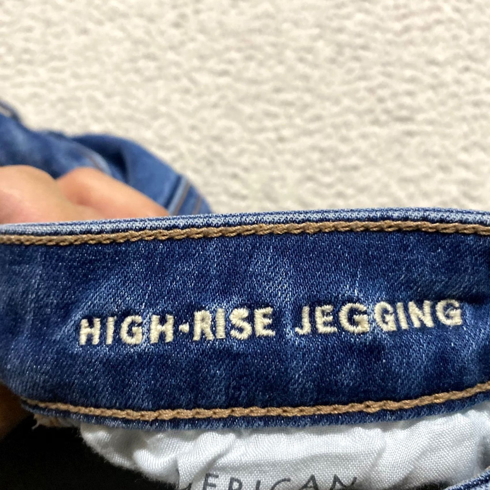 American Eagle Outfitters American Eagle Outfitters Jeans Womens 10 Tall Blue Denim Medium Wash High Rise Jegging Size 32" / US 10 / IT 46 - 4 Thumbnail