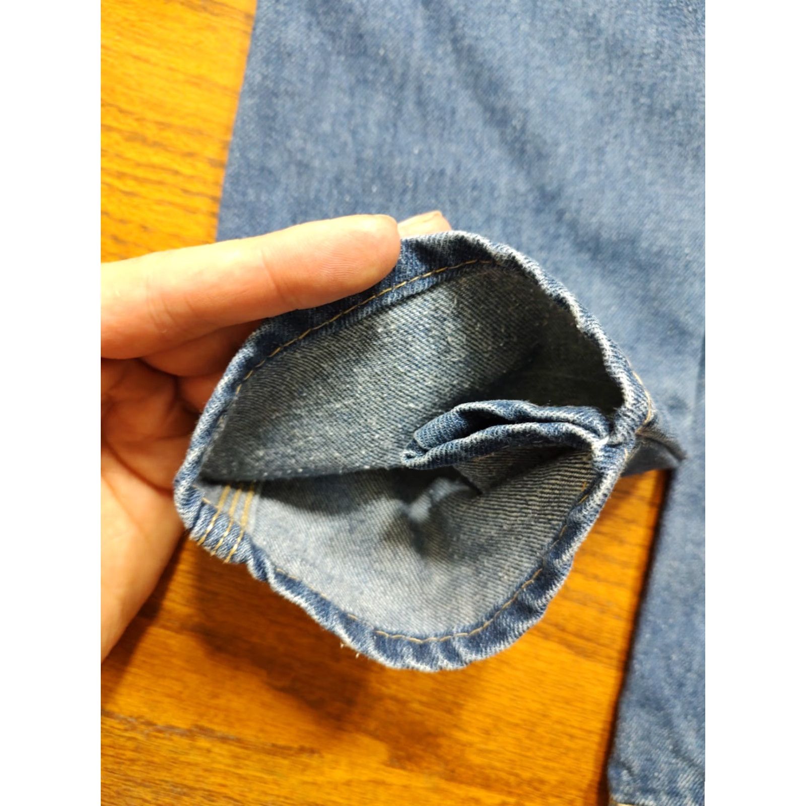 Denime VINTAGE Braxton Jeans Women 22 x 34 Denim Stretch 5-Pocket Blue Tapered Straight Rise High Zipper Closure Mens? Women? Size 40" / US 18 - 5 Thumbnail