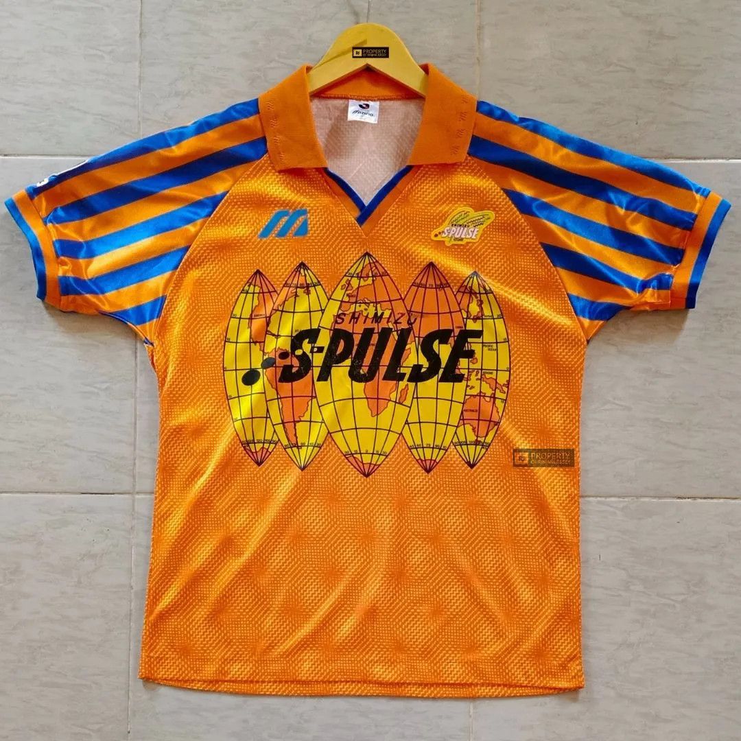 image of Mizuno x Soccer Jersey 1993 Shimizu S-Pulse Footabll Jersey in Yellow, Men's (Size Medium)