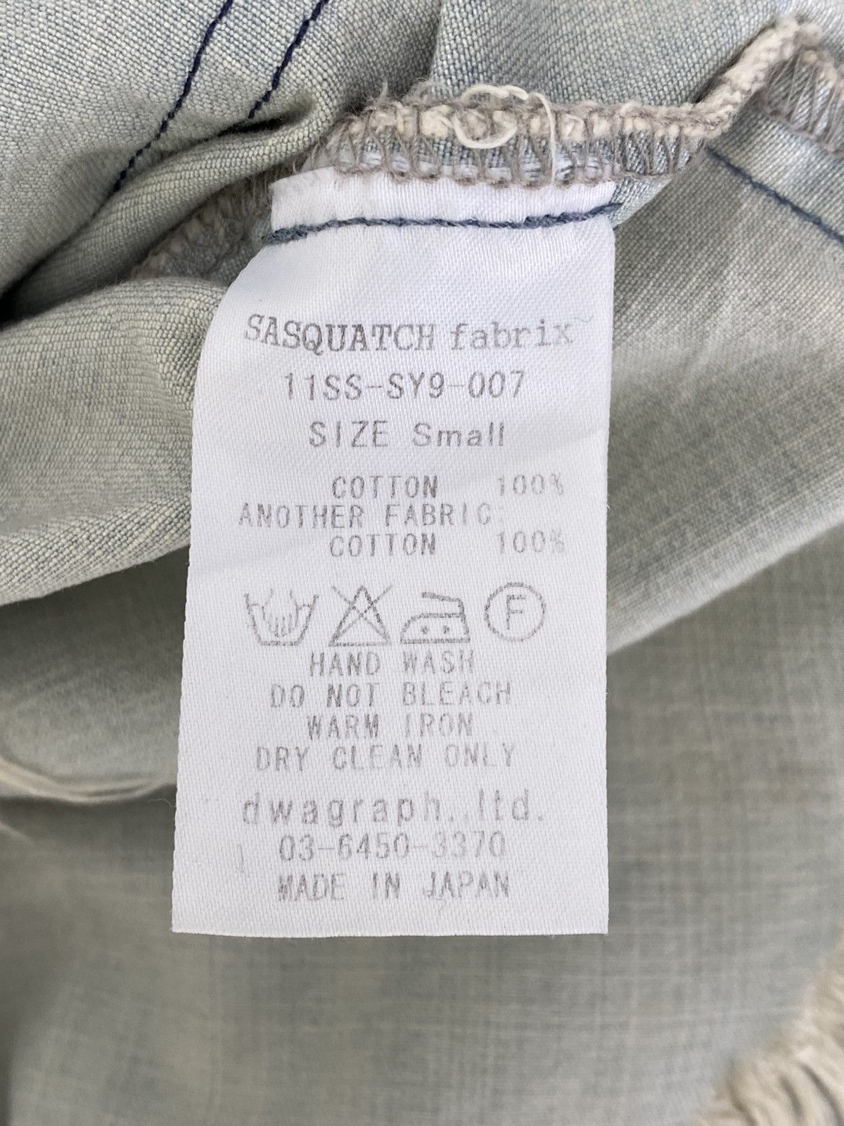 Sasquatchfabrix SS11 Sasquatchfabrix "Zearchy" Distressed Denim Shirt Size US S / EU 44-46 / 1 - 14 Thumbnail