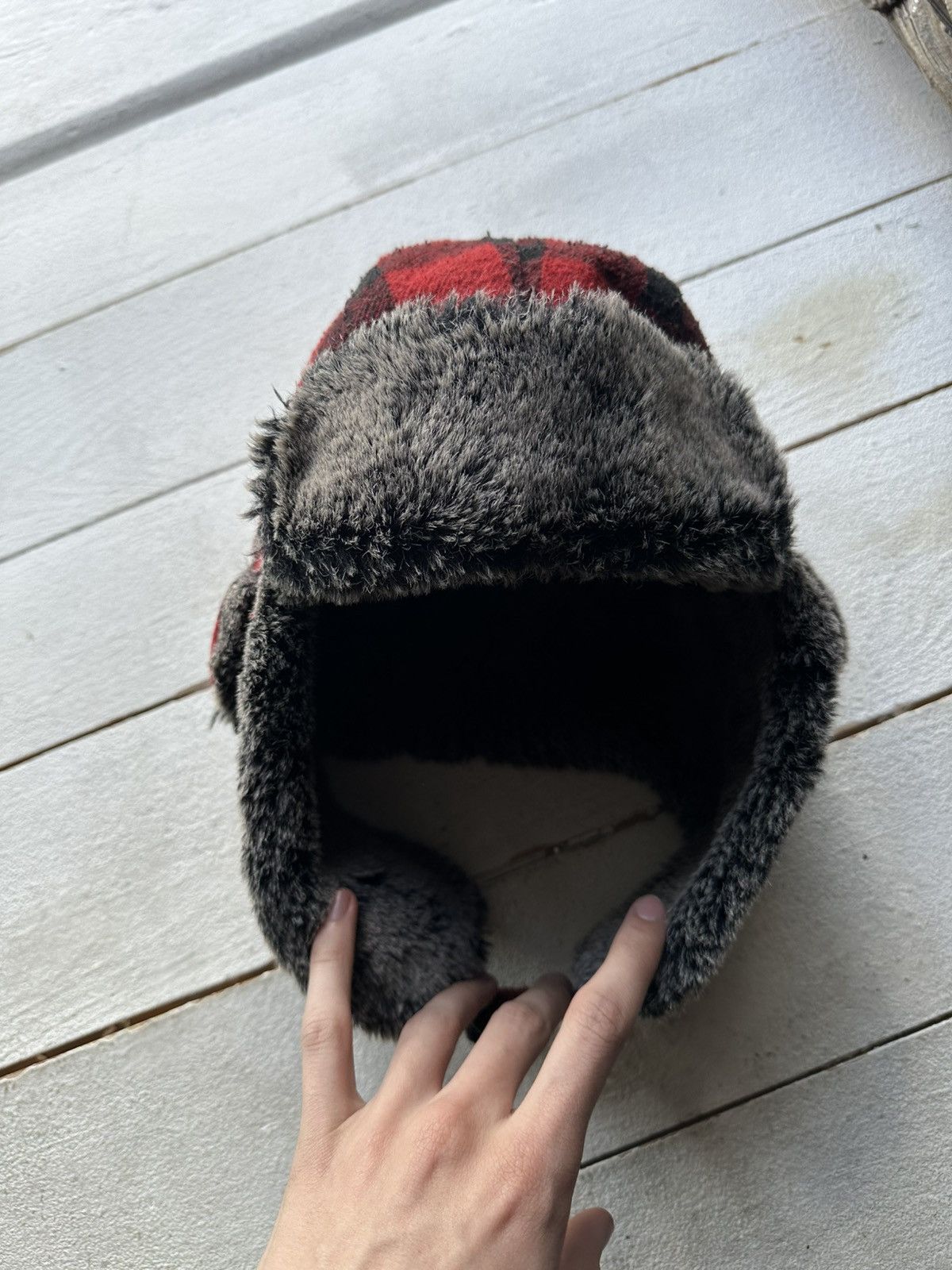 Vintage 🚨Y2K HYPE FUZZY MOHAIRE AVIATOR USHANKA HAT bubble Size ONE SIZE - 2 Thumbnail