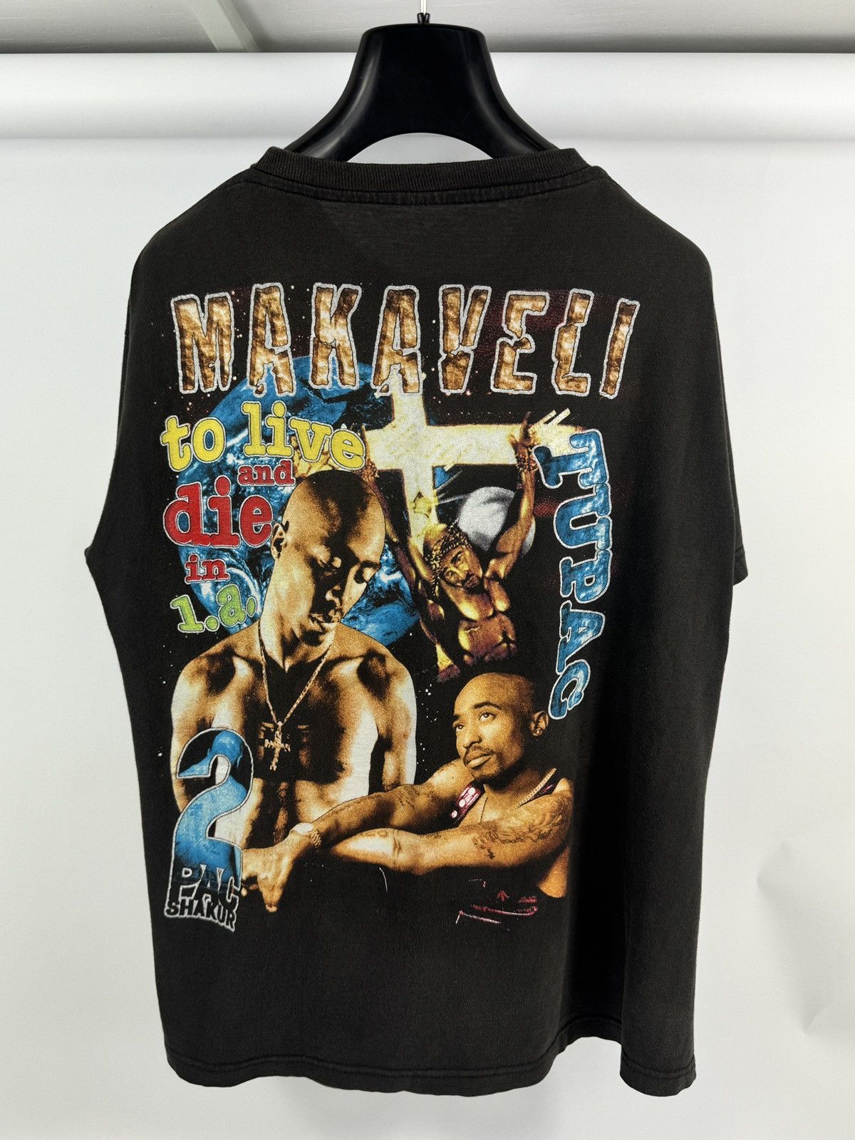 Vintage TUPAC SHAKUR PRINT T-SHIRT Size US L / EU 52-54 / 3 - 2 Thumbnail