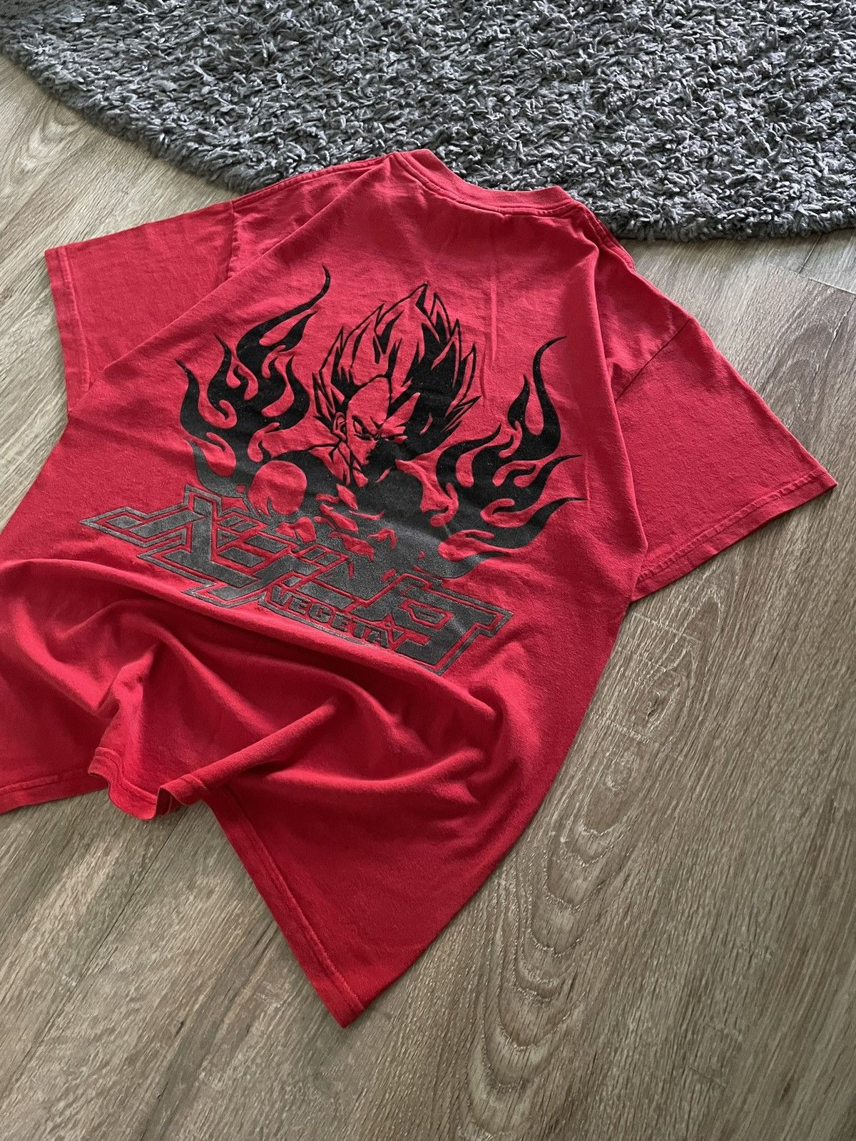 Anime × Vintage Vintage 2001 Dragon Ball Z Vegeta Flame Anime T Shirt Rare Size US M / EU 48-50 / 2 - 3 Thumbnail