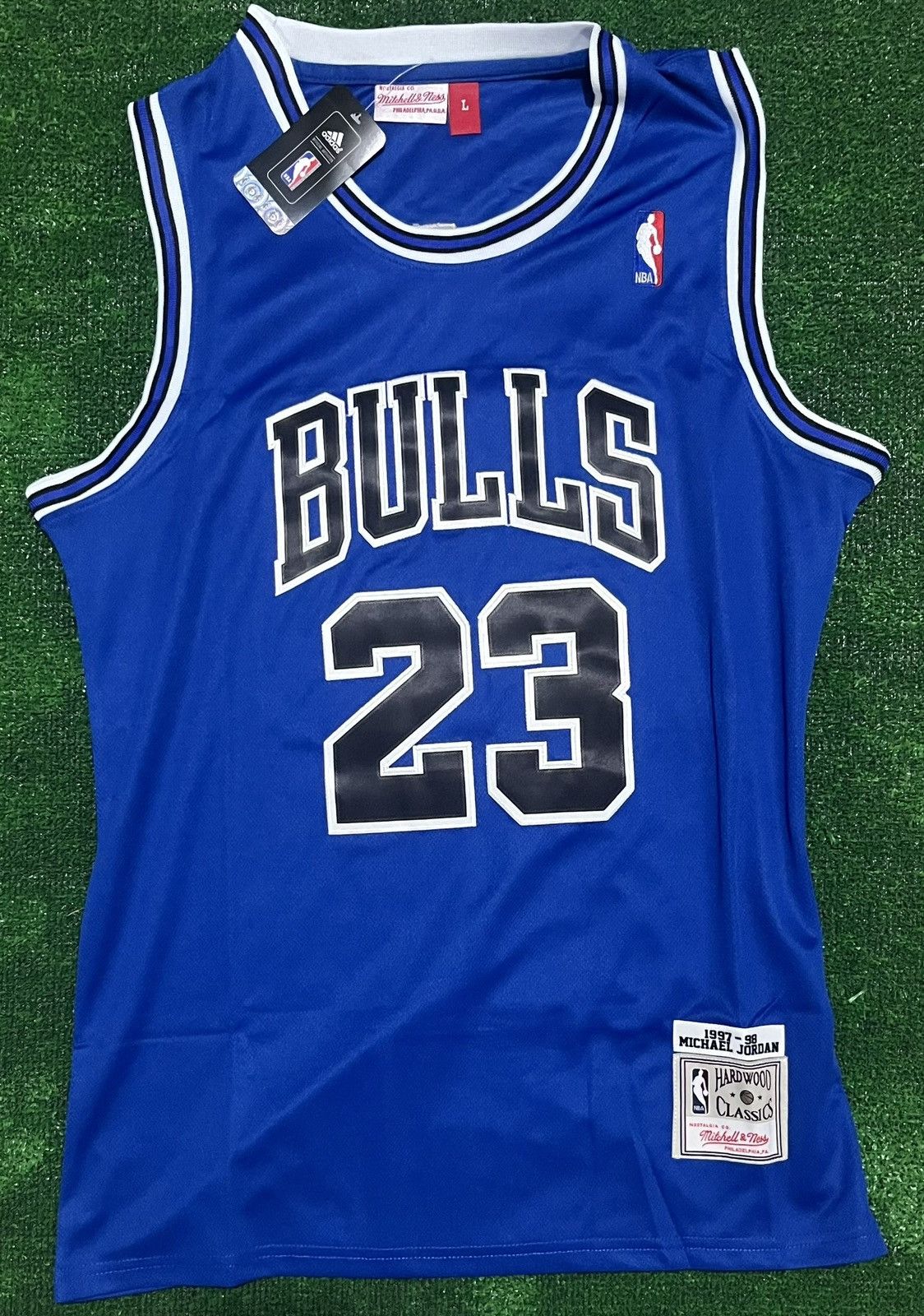 NBA Michael Jordan Bulls #23 Blue Jersey🏀M,L,XL Size US L / EU 52-54 / 3 - 2 Thumbnail