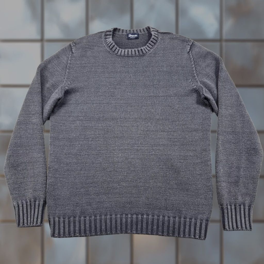 Drumohr Drumohr Sweater Mens Medium Gray Merino Wool Crewneck Pullover Made Italy Size US M / EU 48-50 / 2 - 1 Thumbnail