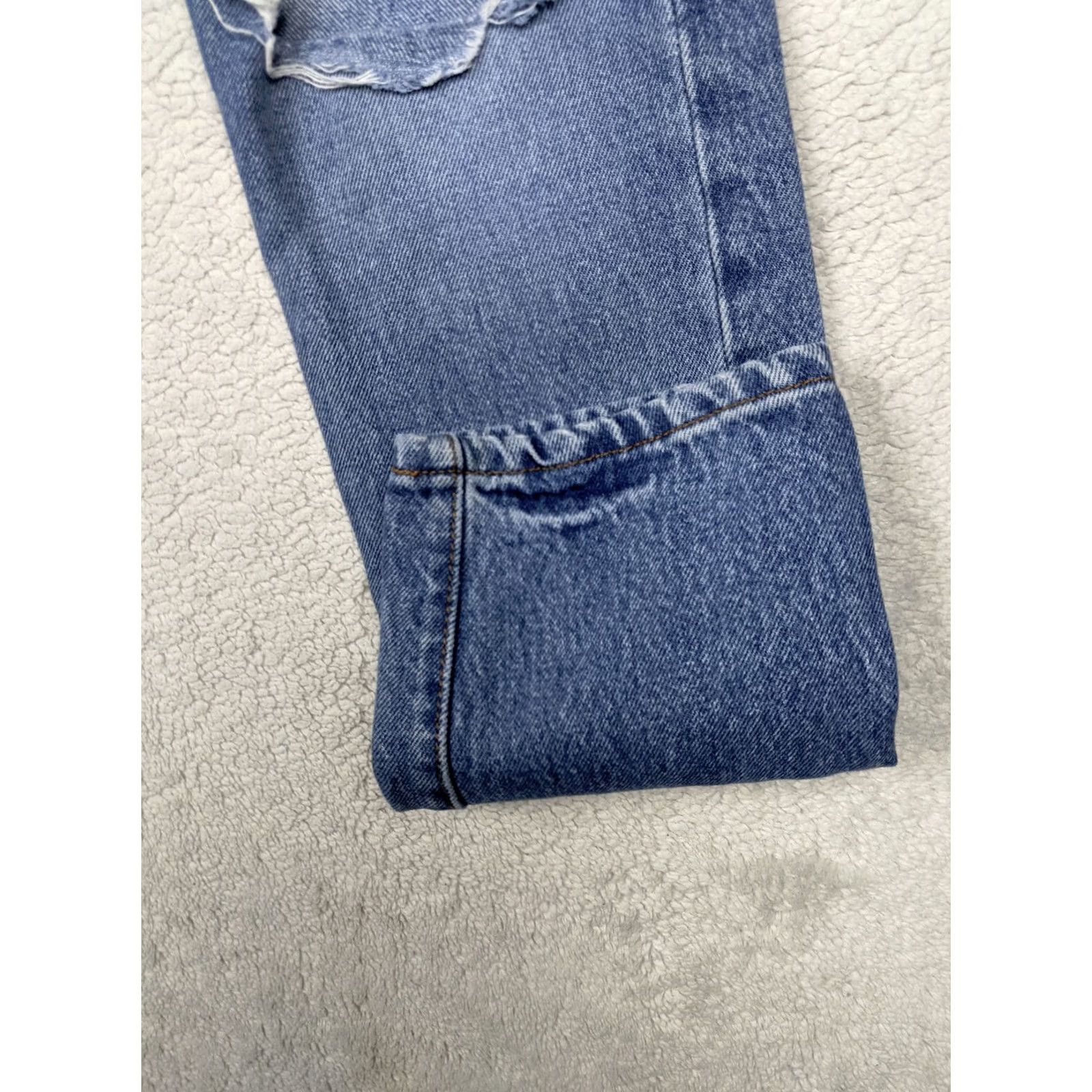 Levi's Levi's 501 S Skinny Jeans Blue Light Wash Button Fly High Rise Womens 26 2 Denim N/A Size 26" / US 2 / IT 38 - 2 Thumbnail