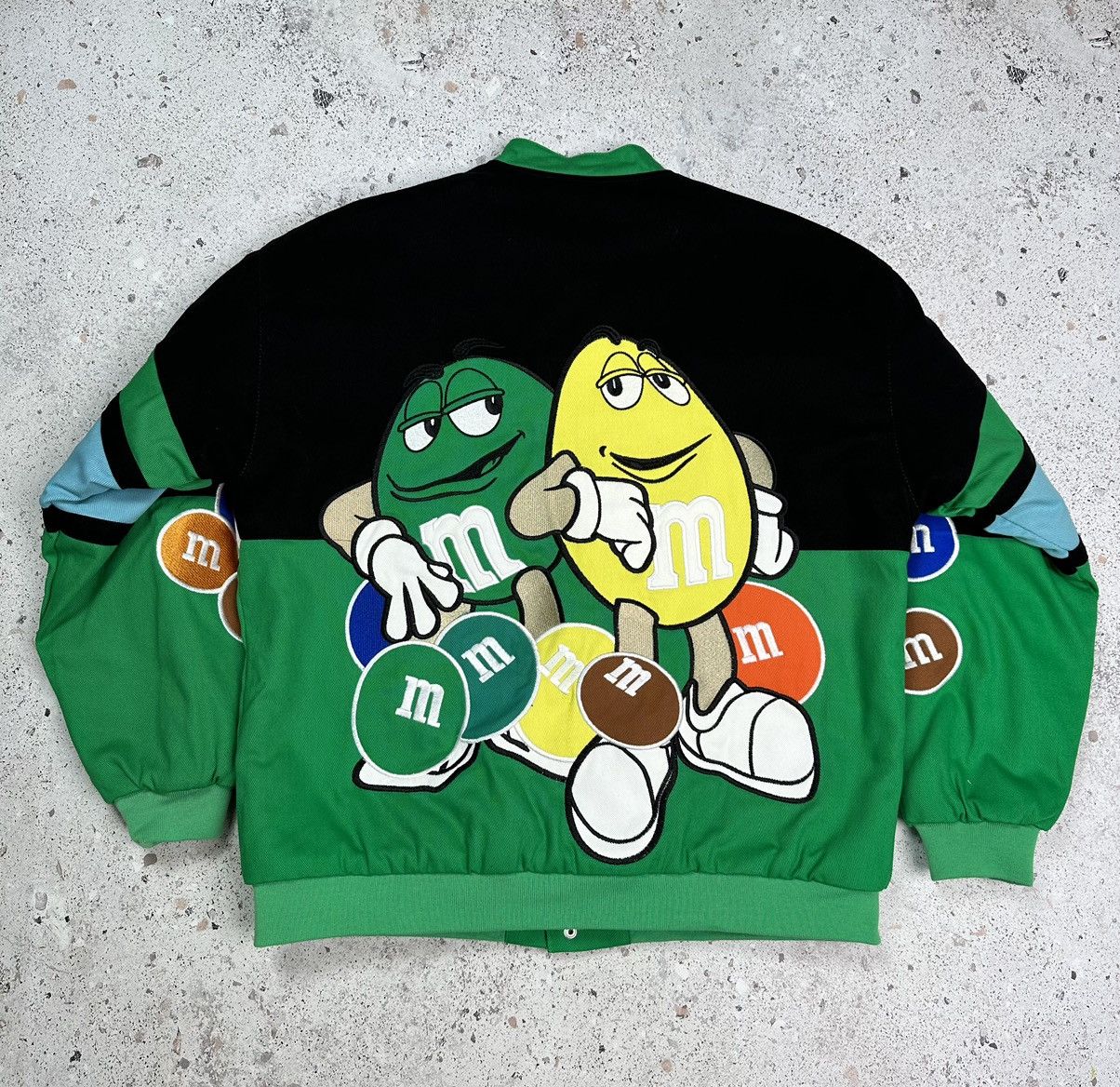 NASCAR × Vintage M&ms Nascar Formula uno F1 racing jacket moto Men XL green Size US XL / EU 56 / 4 - 9 Thumbnail