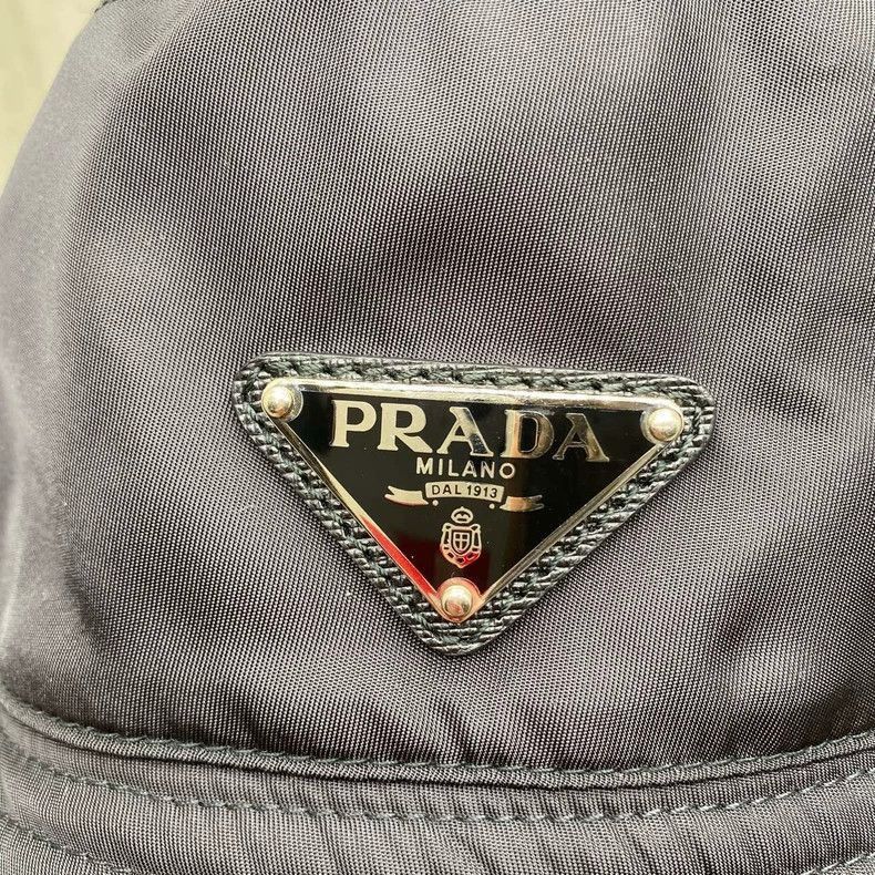 Prada Prada Black Bucket Hat Size S-2506 Size ONE SIZE - 8 Thumbnail