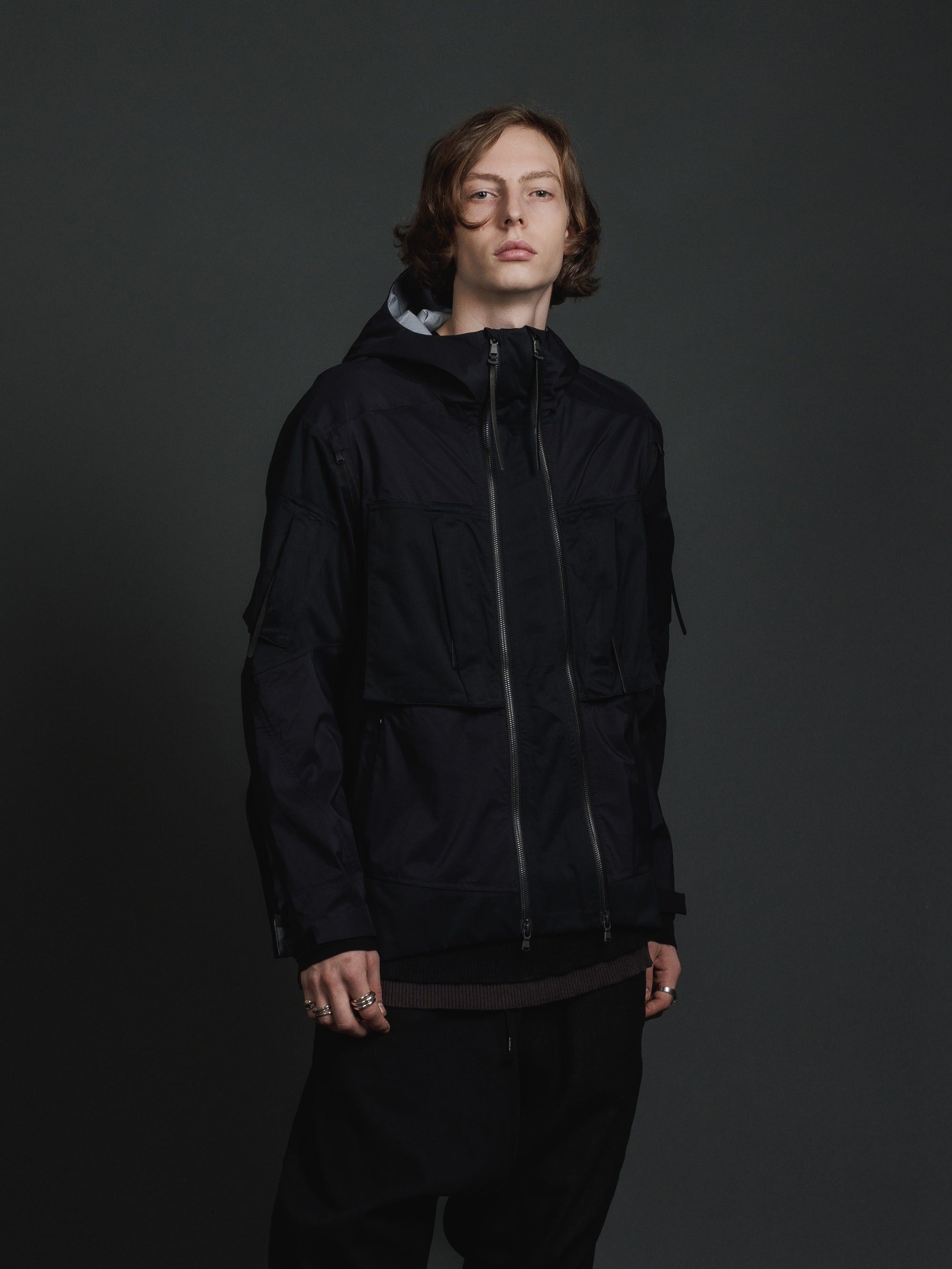 The Viridi-anne Black Water-Repellent Jacket Size US M / EU 48-50 / 2 - 2 Thumbnail
