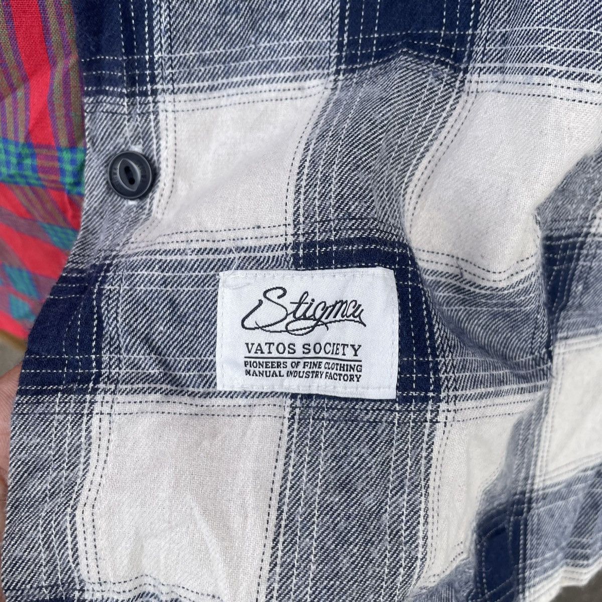 If Six Was Nine Stigma LTD Vatos Society Multicolor Flannel Needles Style Size US L / EU 52-54 / 3 - 13 Thumbnail