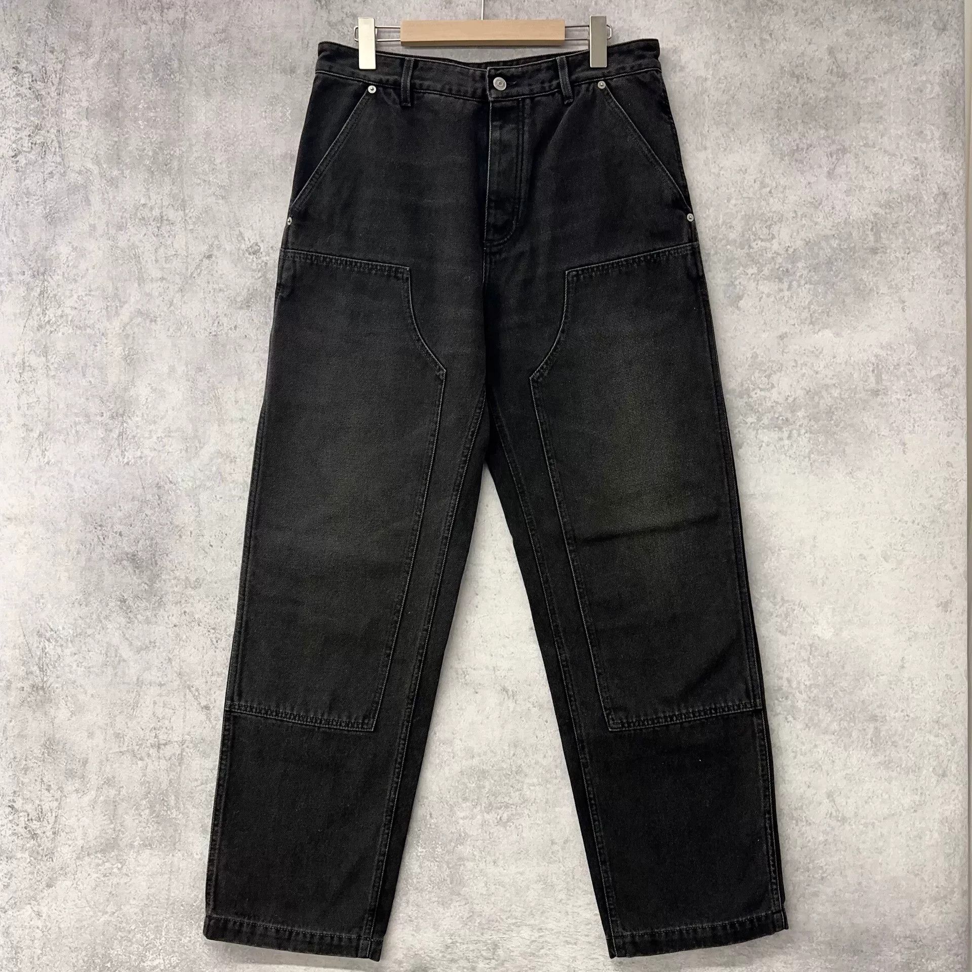 Dior DIOR Black Denim Straight-Leg Pants Size US 32 / EU 48 - 1 Thumbnail