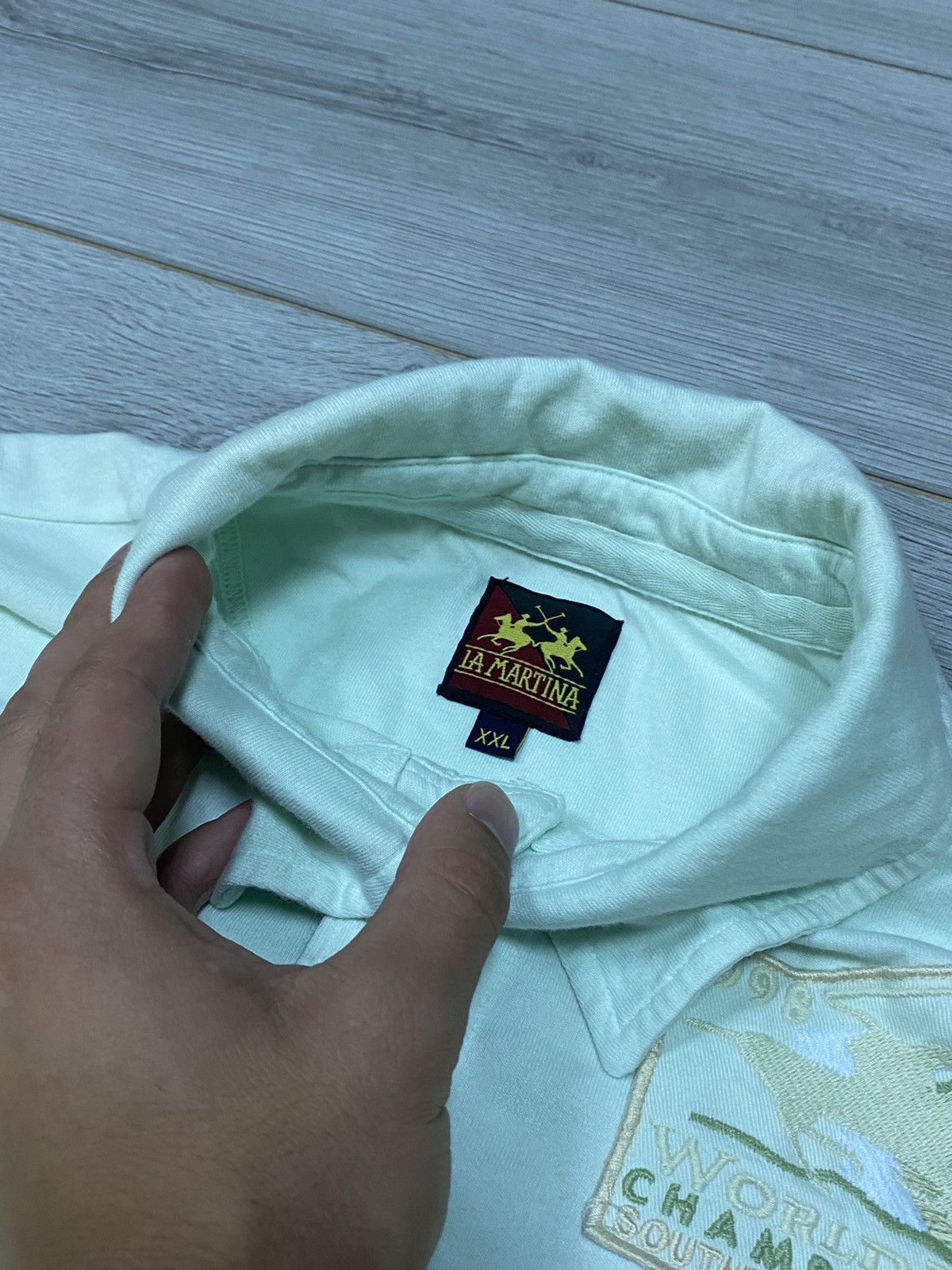 La Martina × Porsche Design La Martina Australia 4 big logo polo shirt Size US XXL / EU 58 / 5 - 6 Thumbnail