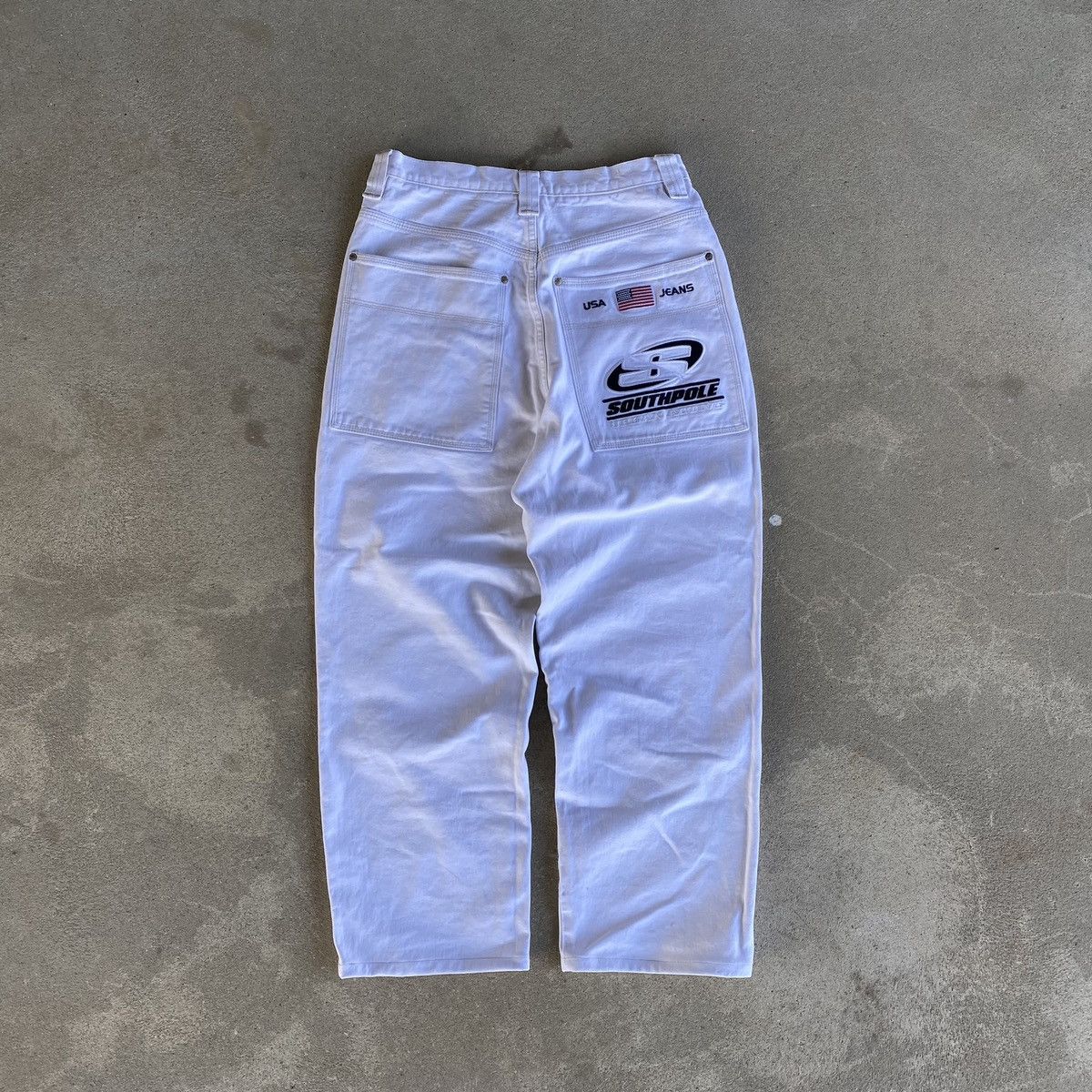 image of Jnco x Southpole Very Vintage White Southpole Urban Active Jeans , Y2K, Men's (Size 34)