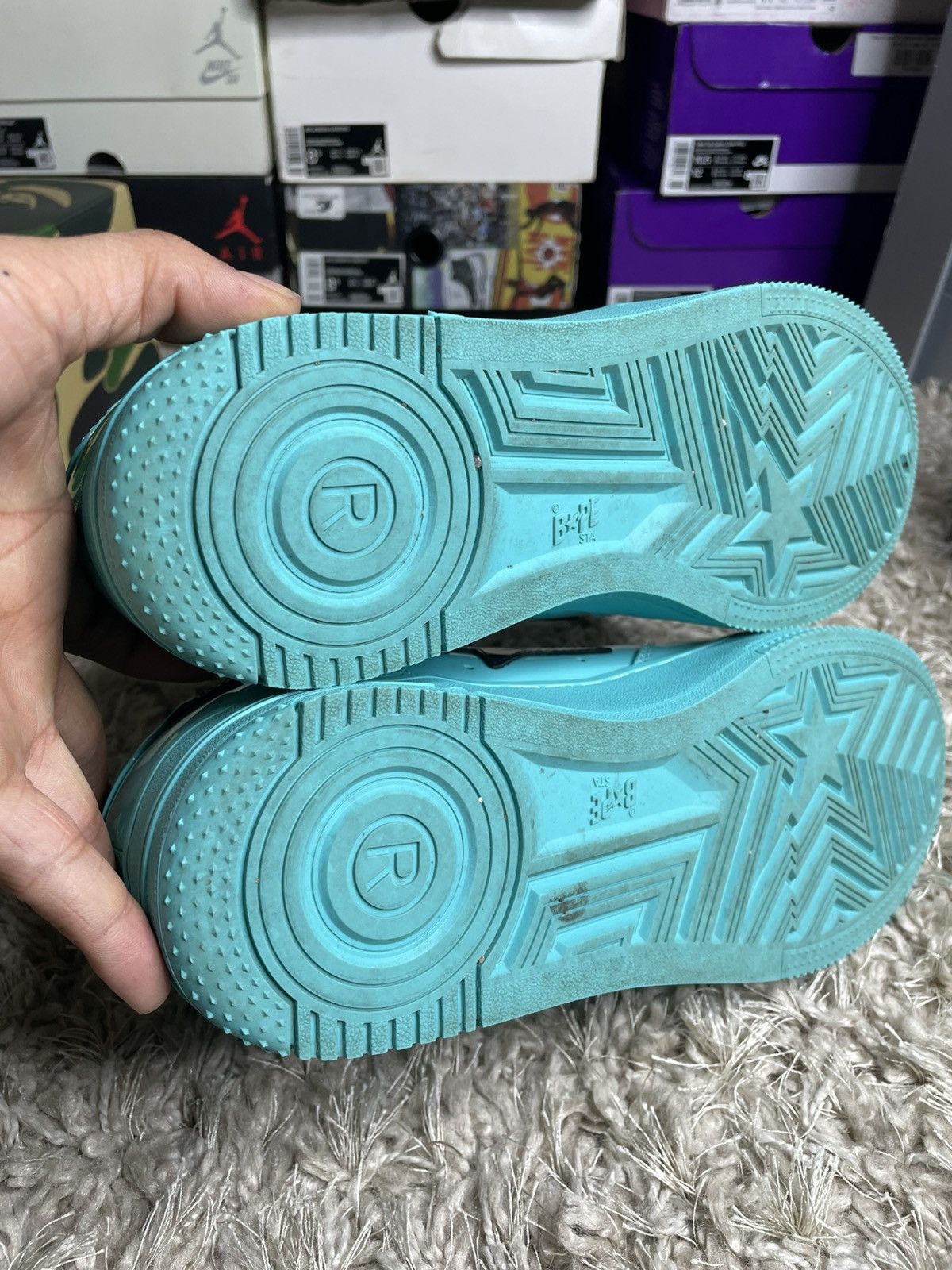 Bape Bapesta #1 M2 Blue/Turquoise Size US 9 / EU 42 - 9 Thumbnail