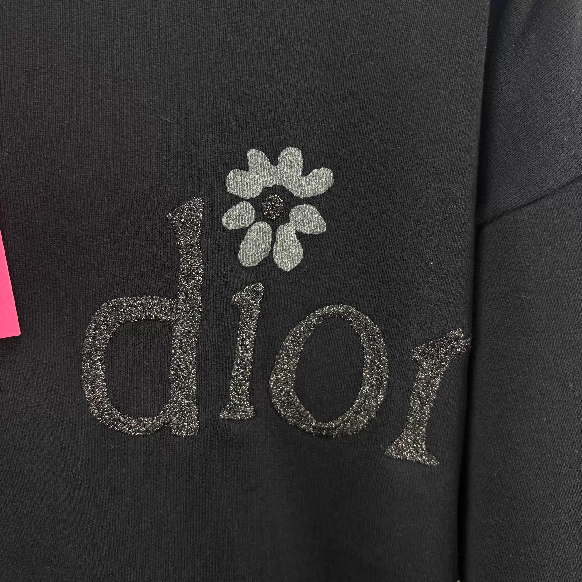 Dior Dior x ERL Black Daisy Embroidered Hoodie M NWT Size M / US 6-8 / IT 42-44 - 3 Thumbnail