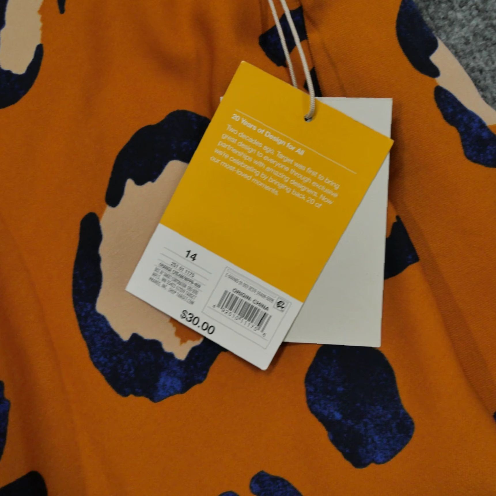 3.1 Phillip Lim VINTAGE 3.1 Phillip Lim Skirt Womens 14 Orange Blue Leopard Target Casual Size 36" / US 14 / IT 50 - 4 Thumbnail