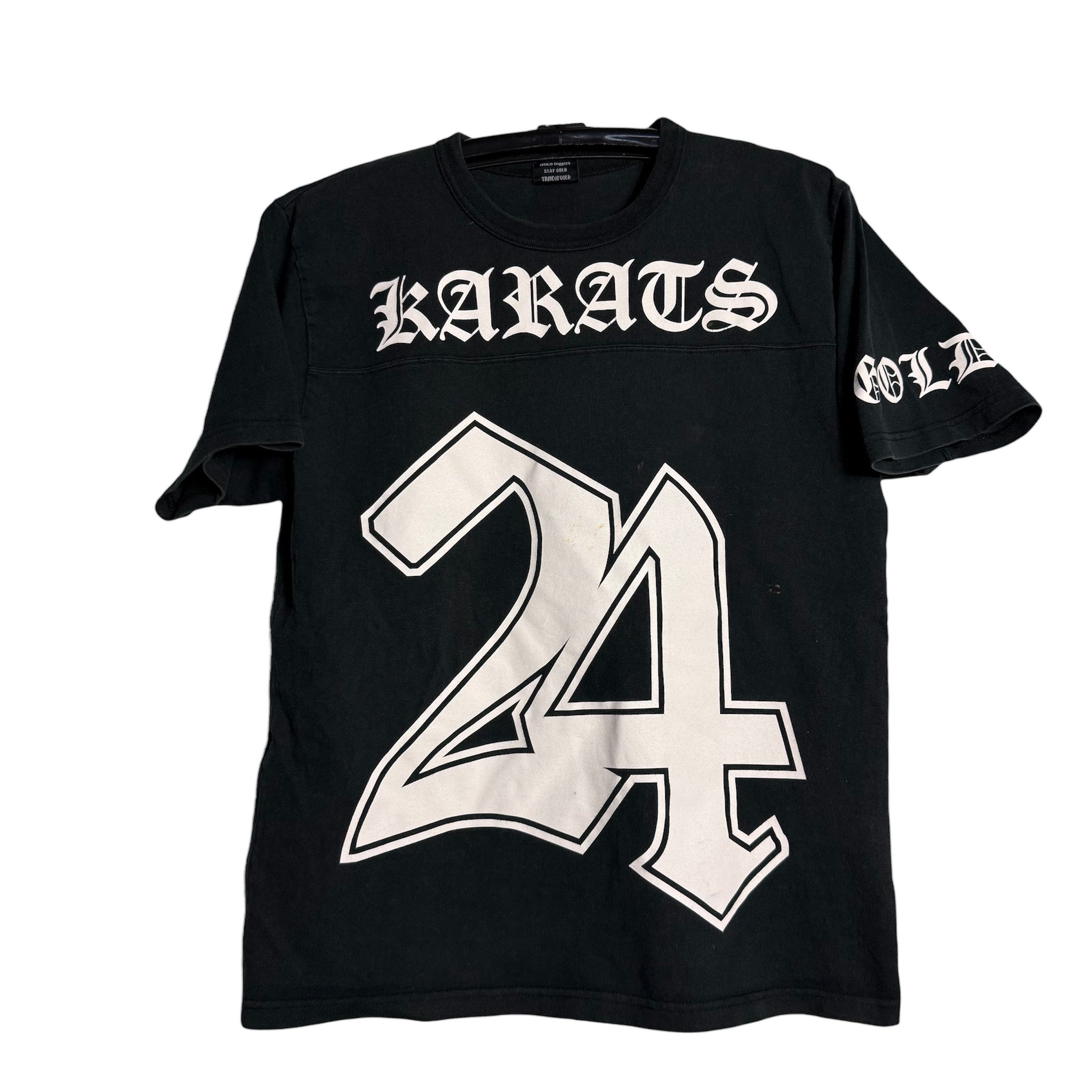 Japanese Brand 🔥RARE🔥Vintage 24 Karats Gold Diggers Spellout T-shirt Size US M / EU 48-50 / 2 - 1 Thumbnail