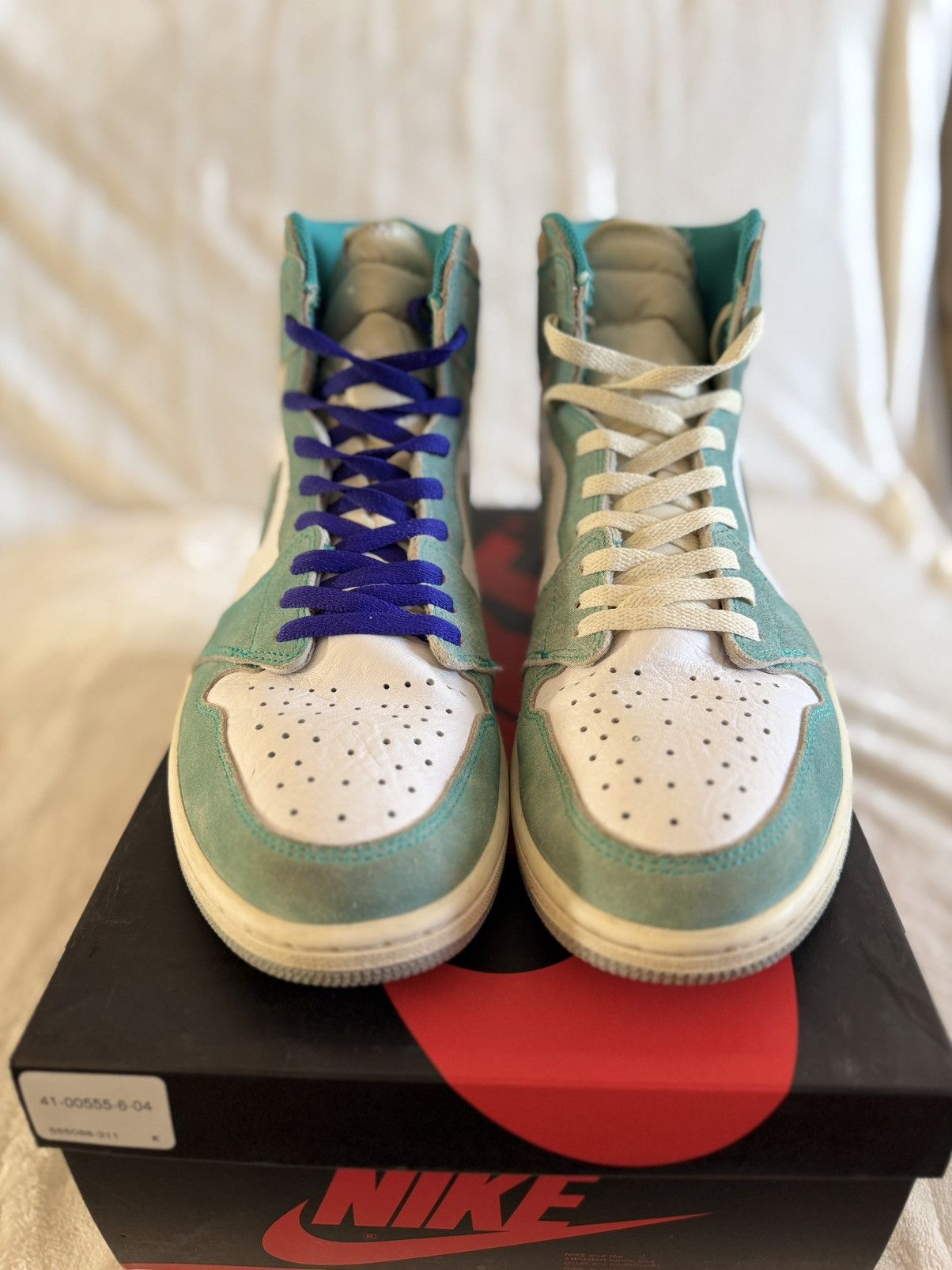 Nike Air Jordan 1 Retro Turbo Green Size 12 White 2019