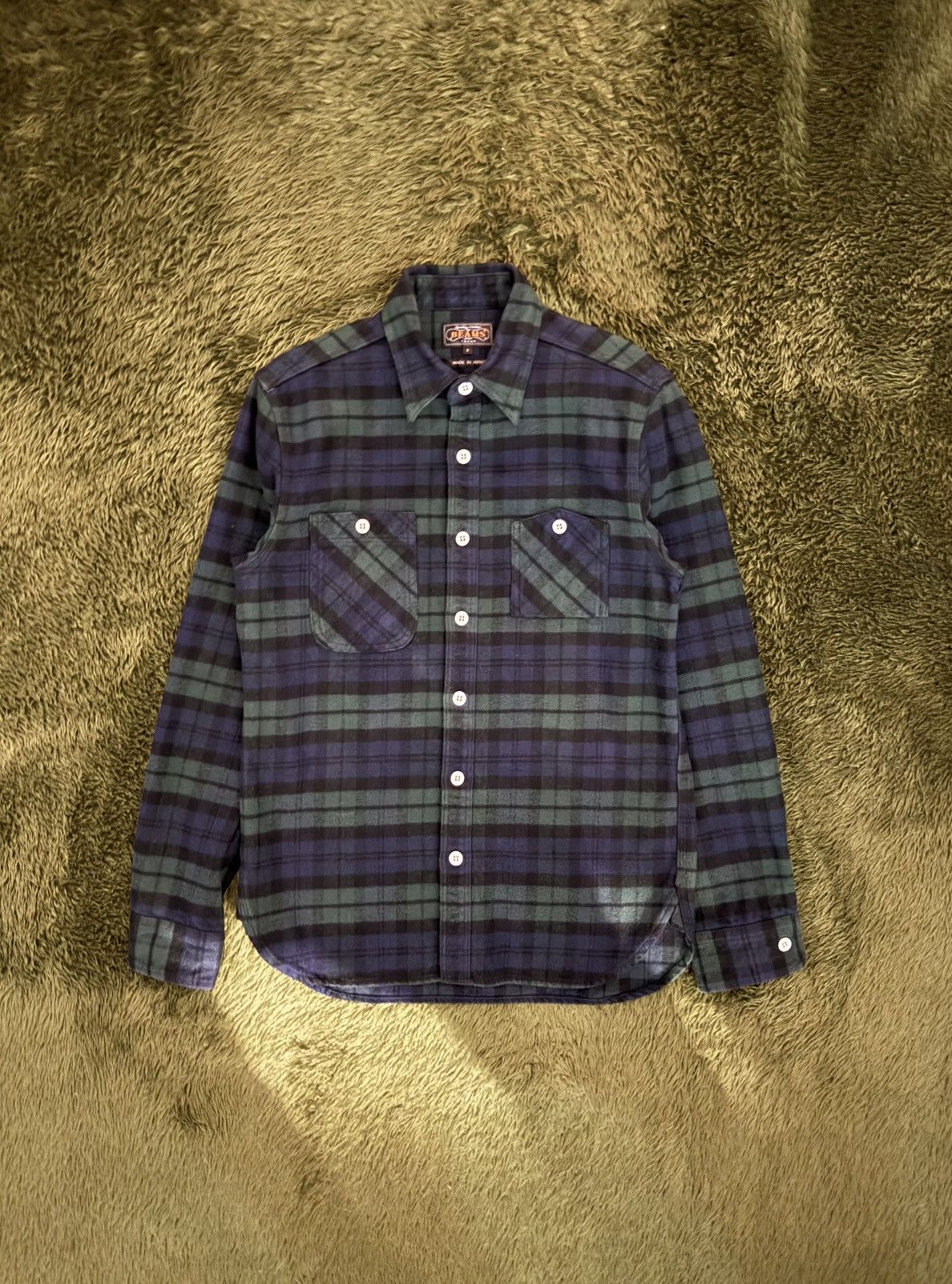 Beams Plus [S] Beams Plus Heavy Blackwatch Flannel Shirt Made in Japan Size US S / EU 44-46 / 1 - 1 Thumbnail