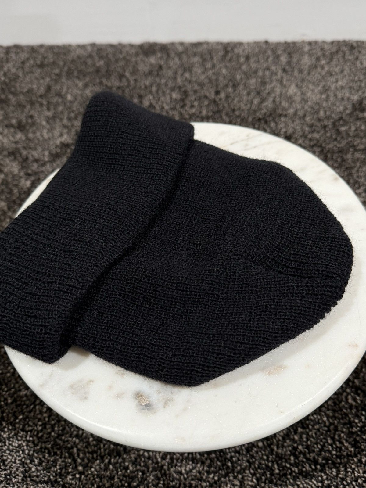 Chrome Hearts Chrome Hearts Horseshoe Logo Black Knit Beanie Hat Size ONE SIZE - 7 Thumbnail