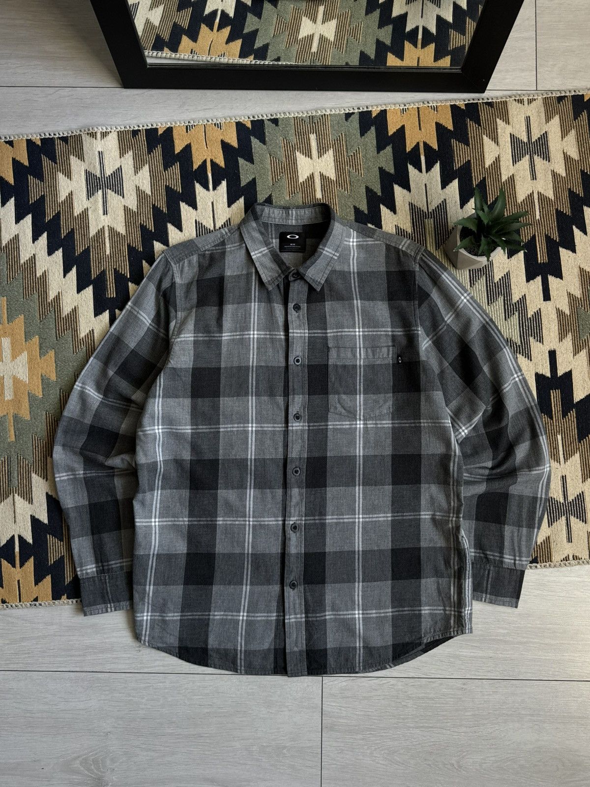 Oakley Vintage Oakley Flannel Checked Button Up Shirt Size US M / EU 48-50 / 2 - 1 Thumbnail