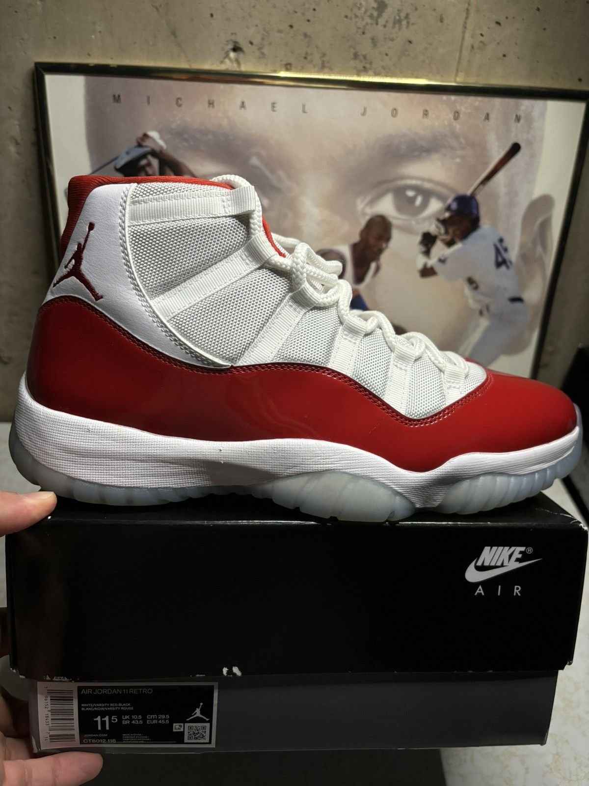 Jordan Brand Air Jordan 11 Retro Cherry Size US 11.5 / EU 44-45 - 1 Thumbnail