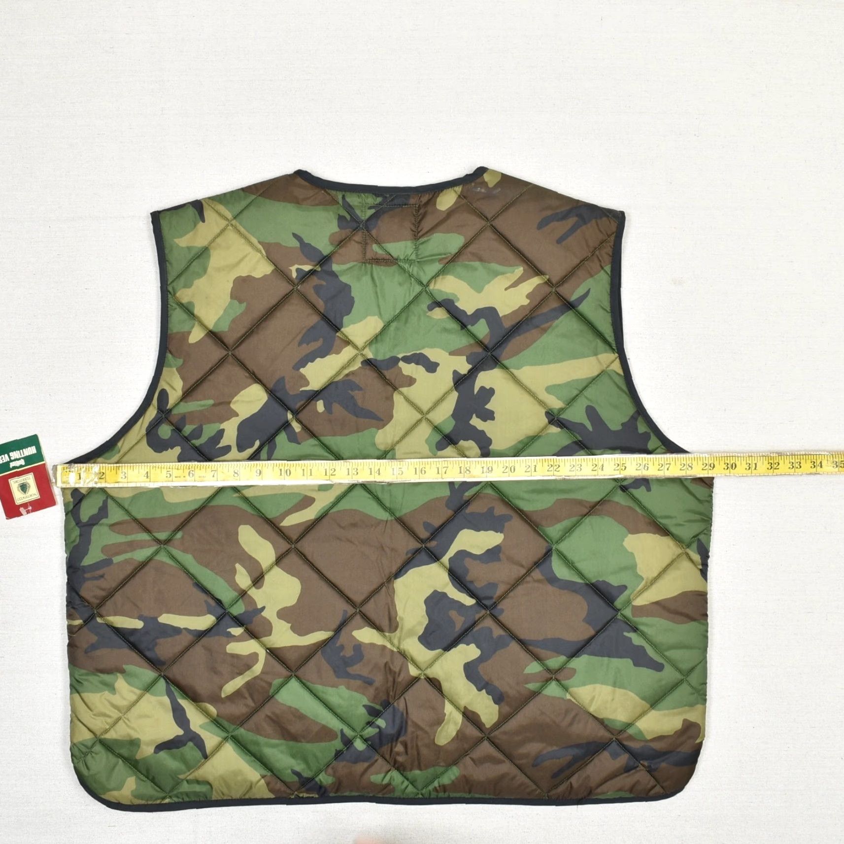 Vintage VINTAGE Northwest Territory Camouflage Vest Mens 2XL Quilted Green Polyester Nylon Shirt Size XXL / US 16-18 / IT 52-54 - 4 Thumbnail