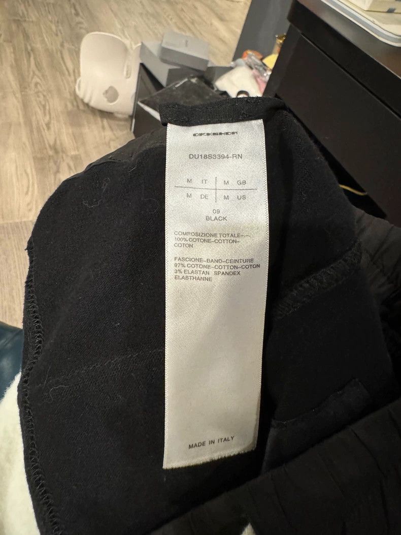 Rick Owens Black Harem Pants with Drawstring-2506 Casual Pants