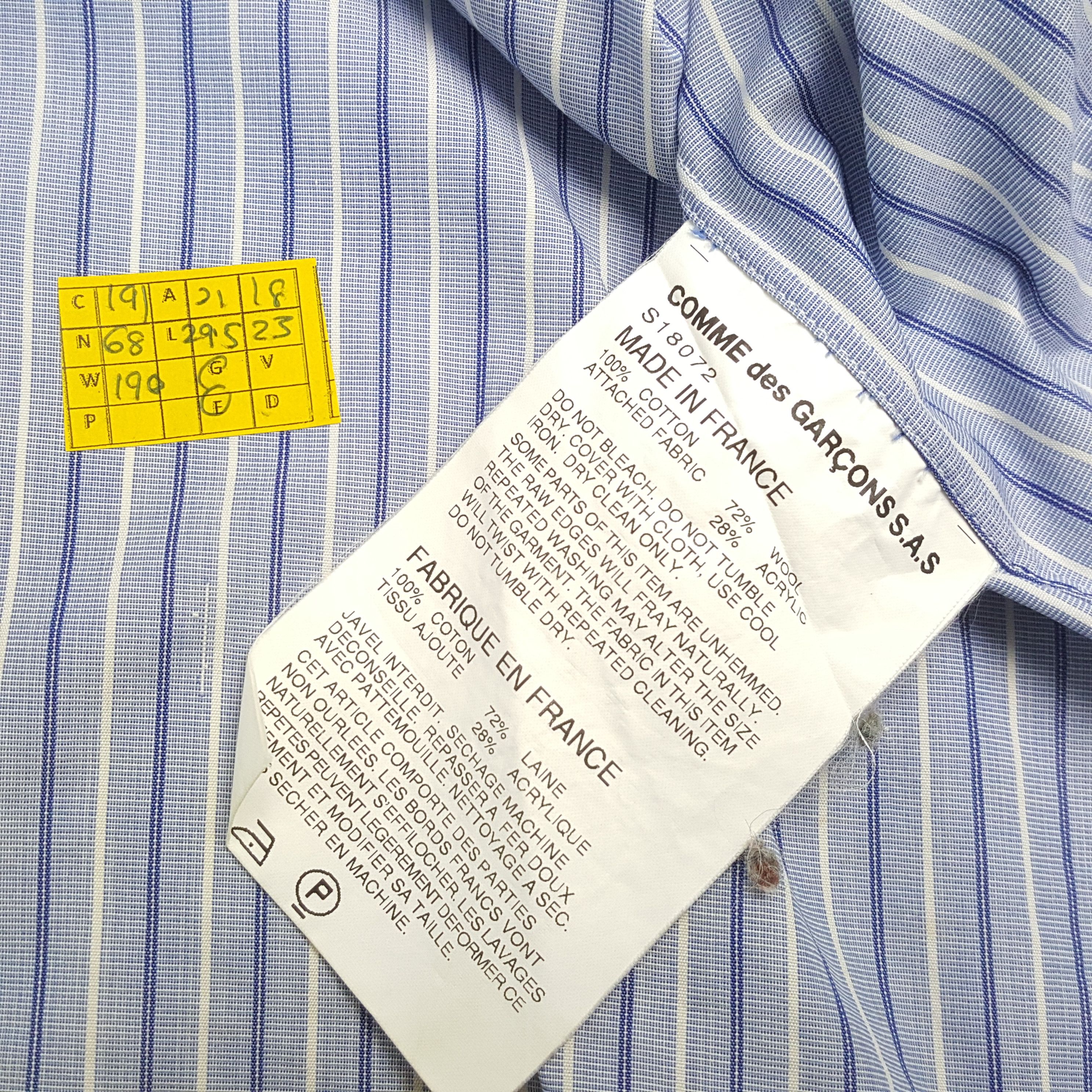 Comme des Garcons SHIRT × Designer × Vintage Vintage COMME des GARÇONS Japanese Fashion Designer Shirts Size US S / EU 44-46 / 1 - 6 Thumbnail