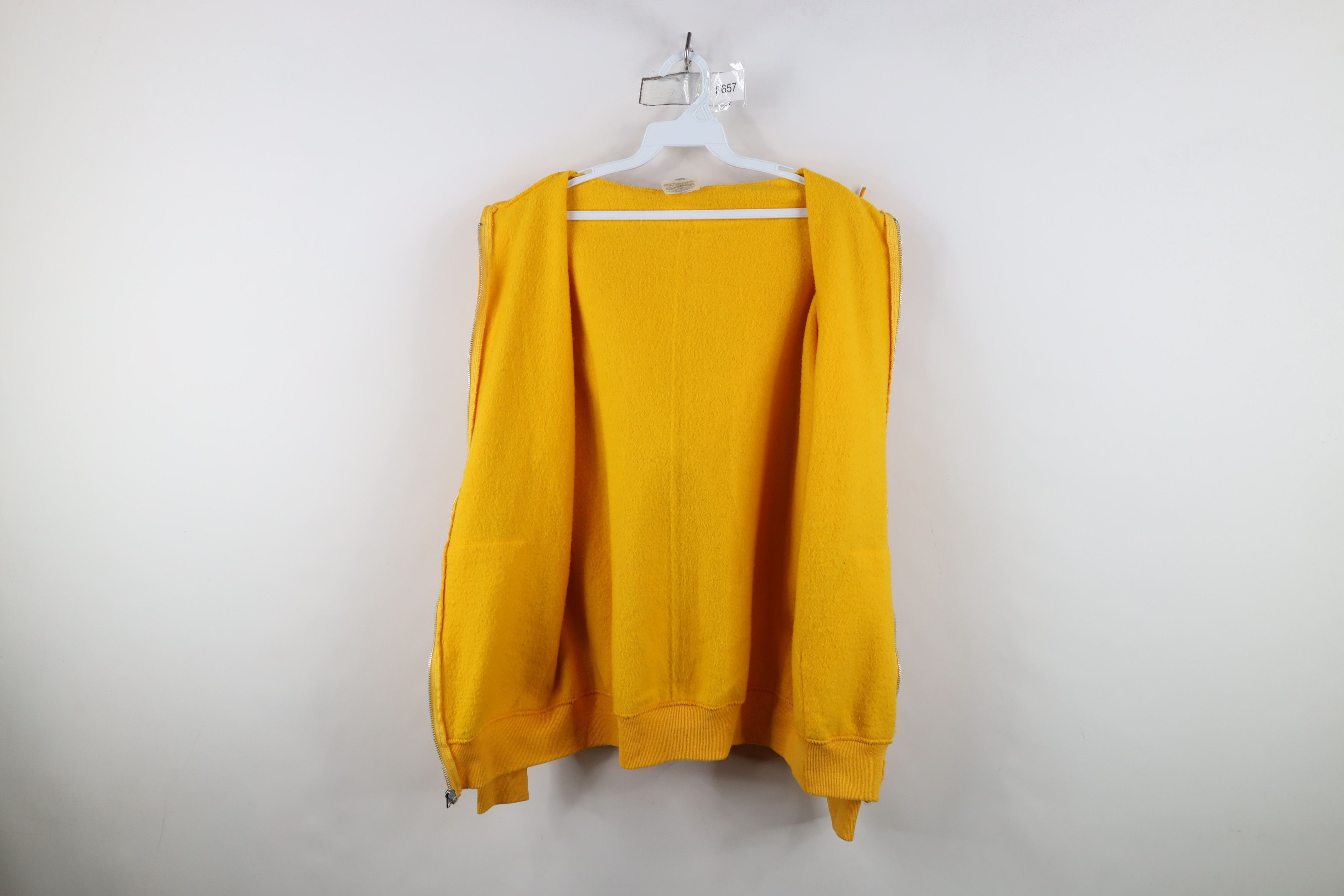 Vintage Vintage 90s Streetwear Full Zip Hoodie Sweatshirt Yellow USA Size US M / EU 48-50 / 2 - 10 Thumbnail