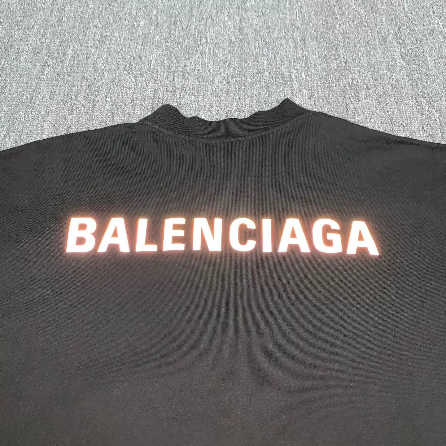 Balenciaga BALENCIAGA Black 3M Reflective Logo Back SS T M Size US M / EU 48-50 / 2 - 7 Thumbnail
