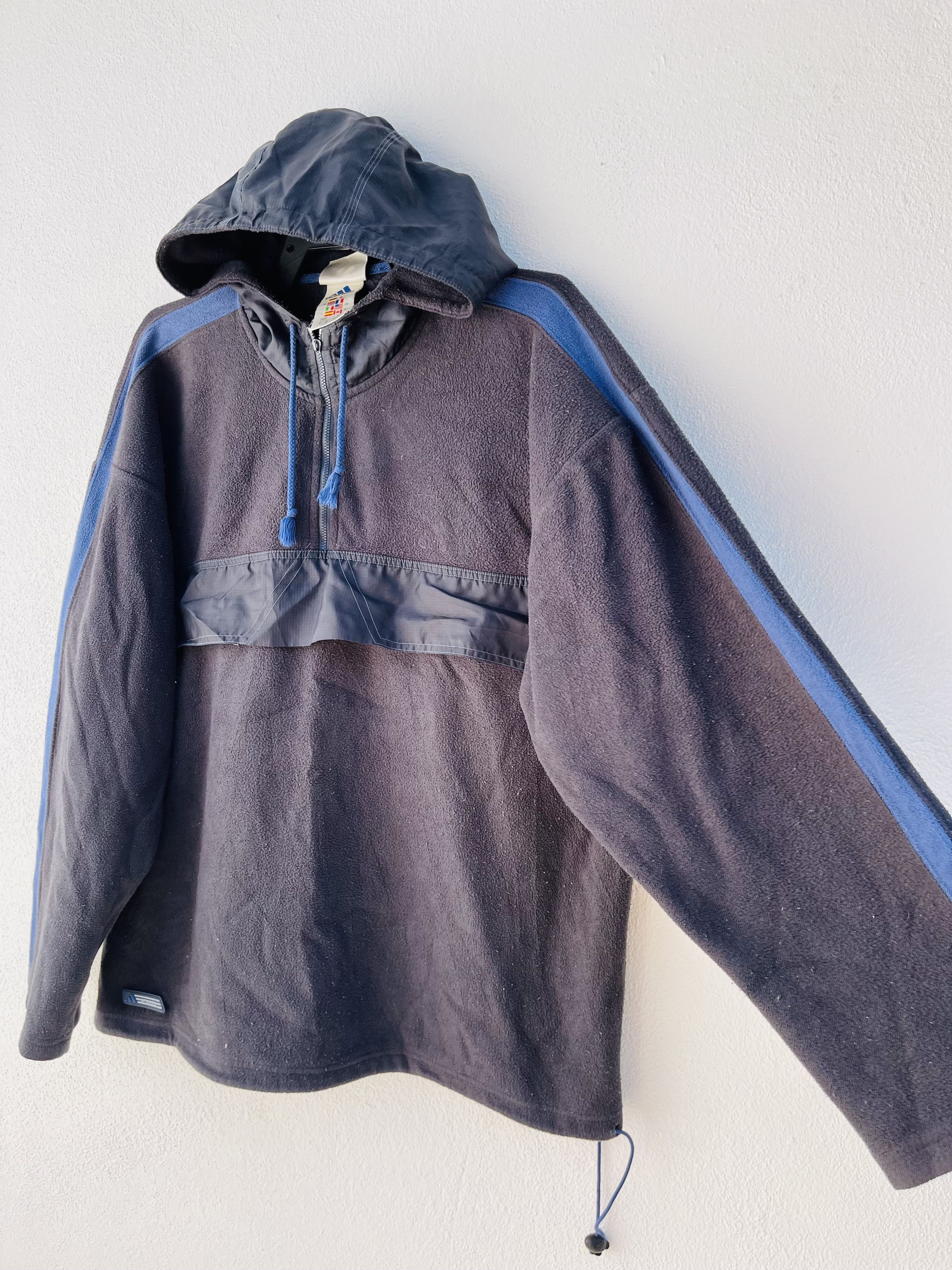 Adidas × Japanese Brand Vintage Adidas Half Zipper Hip Hop Fashion Style Size US L / EU 52-54 / 3 - 5 Thumbnail