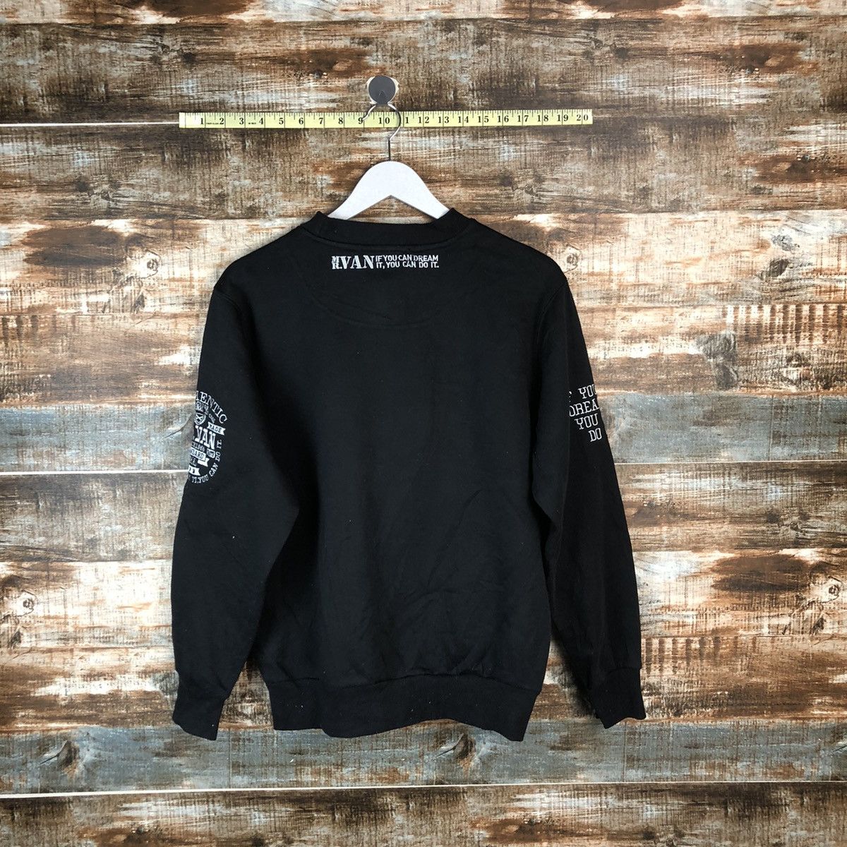 Japanese Brand × Van Mr Van vintage Black Sweatshirt #A2033 Size US M / EU 48-50 / 2 - 13 Thumbnail
