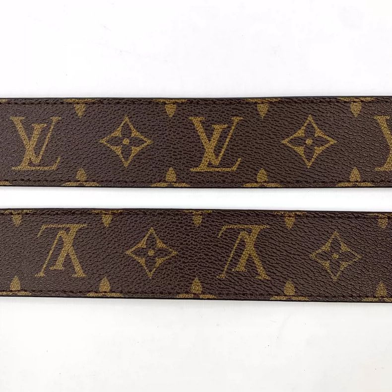 Louis Vuitton Louis Vuitton Brown Logo Smooth Buckle Belt -2505 Size ONE SIZE - 6 Thumbnail