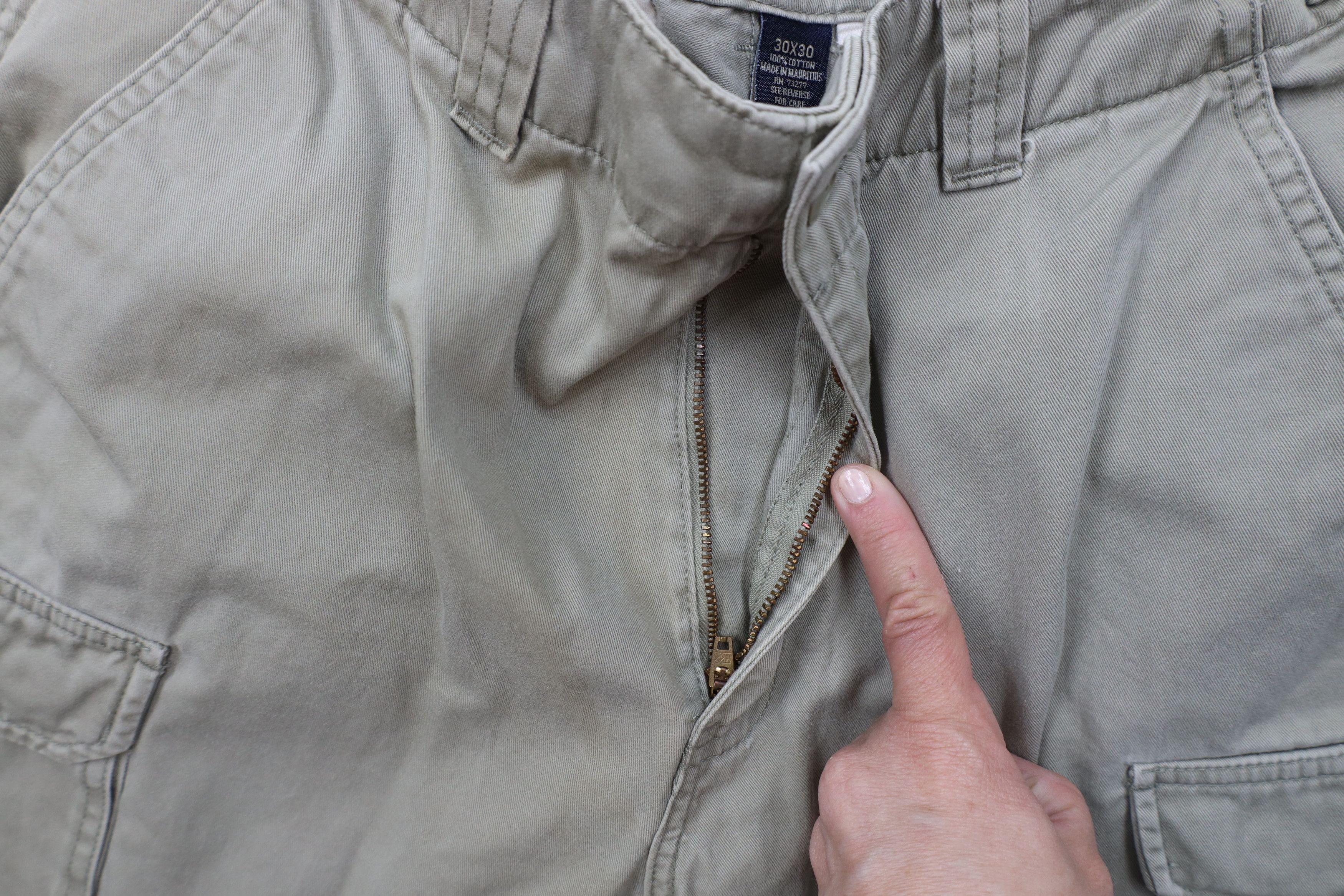 Vintage Vintage 90s Y2K Streetwear Baggy Wide Leg Cargo Pants Green Size US 30 / EU 46 - 7 Thumbnail
