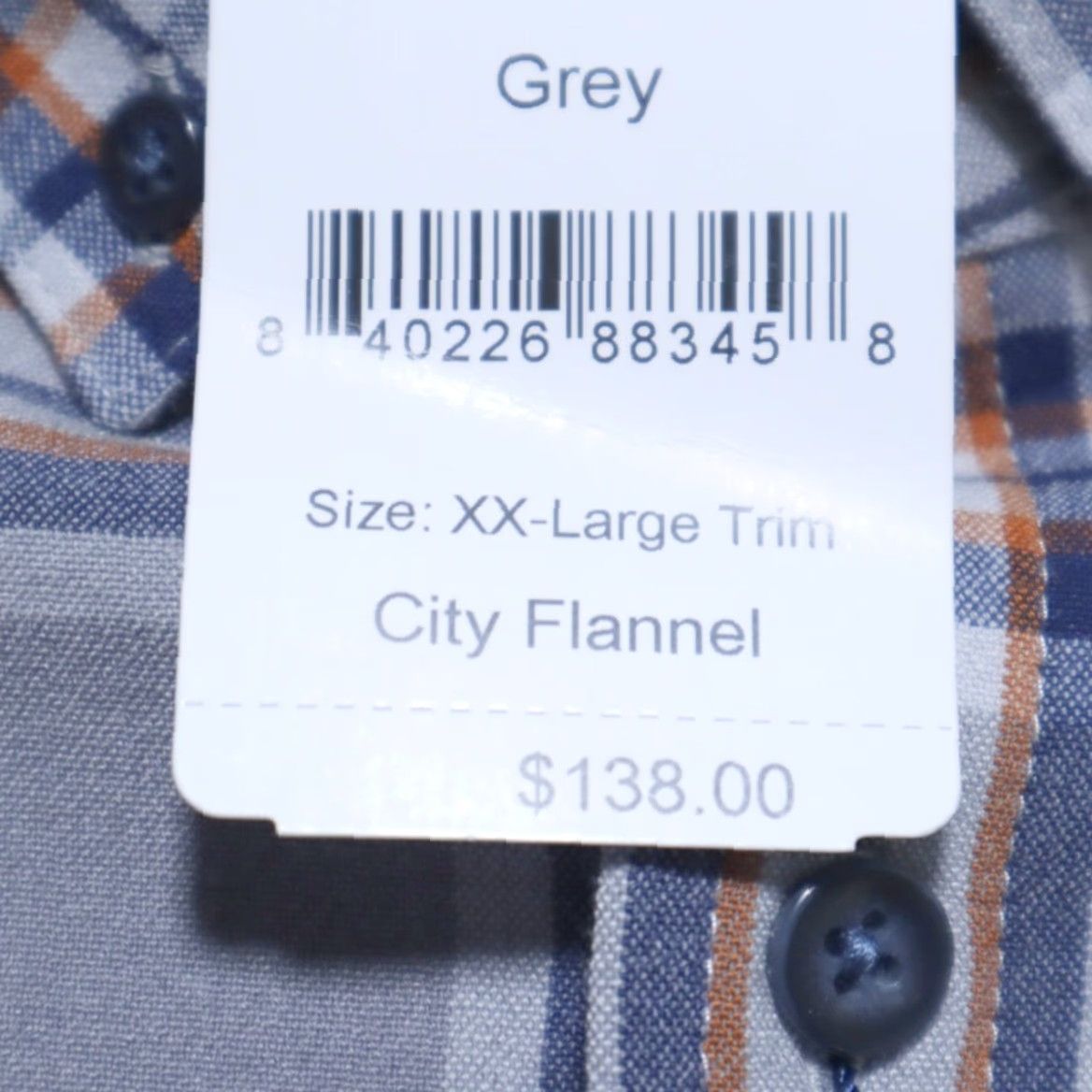 Mizzen+Main Mizzen + Main City Flannel Plaid Button Down Shirt Gray Men's 2XL Size US XXL / EU 58 / 5 - 6 Thumbnail