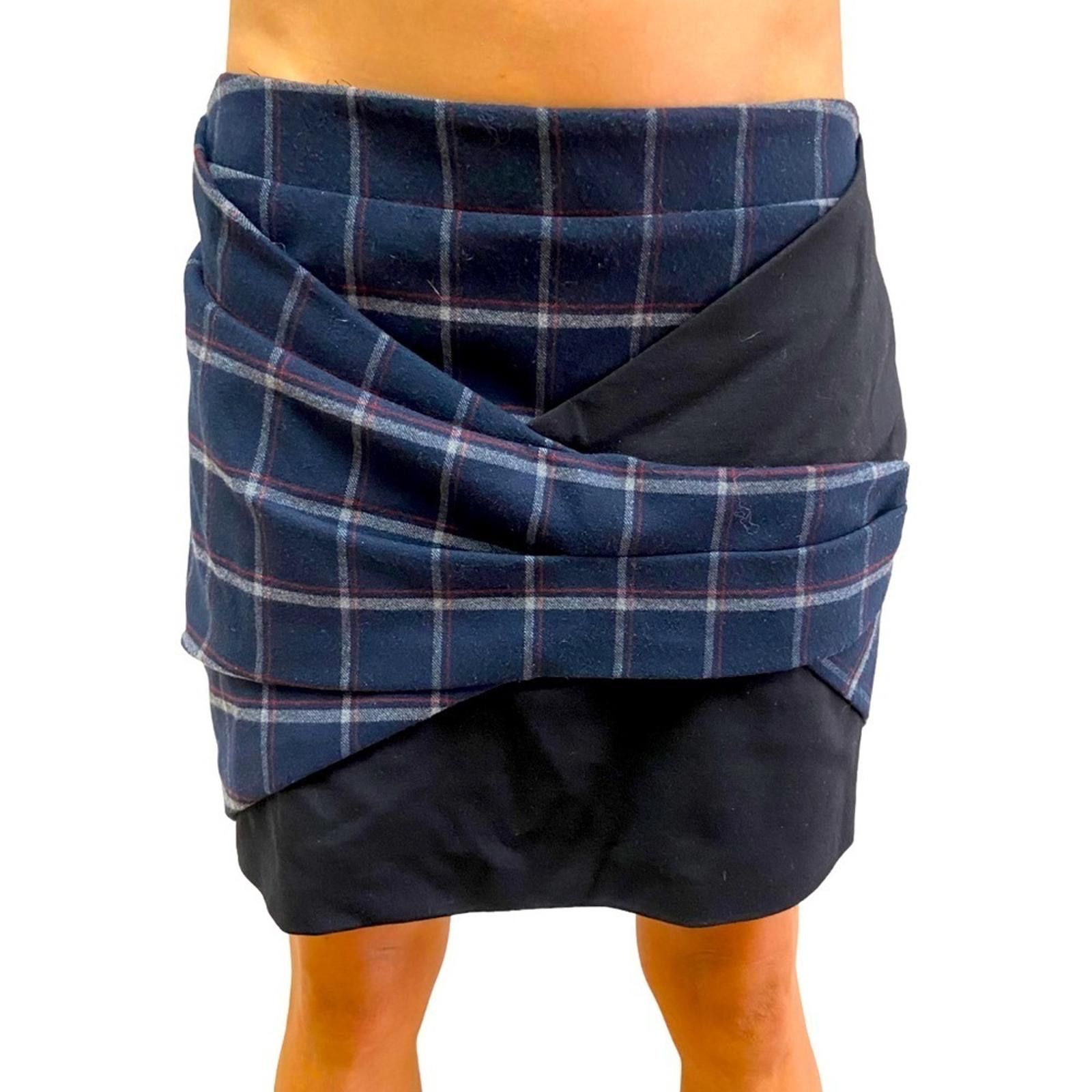 Designer Thakoon Addition 4 Plaid Straight Mini Skirt – Size 27" / US 4 / IT 40 - 4 Thumbnail